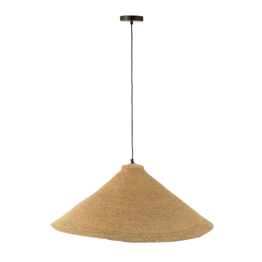Hanglamp kegel zeegras naturel