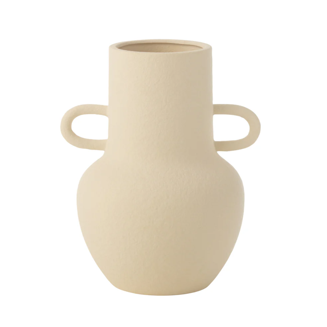 Vaas Kan 2 Handvatten Steengoed Beige Klein