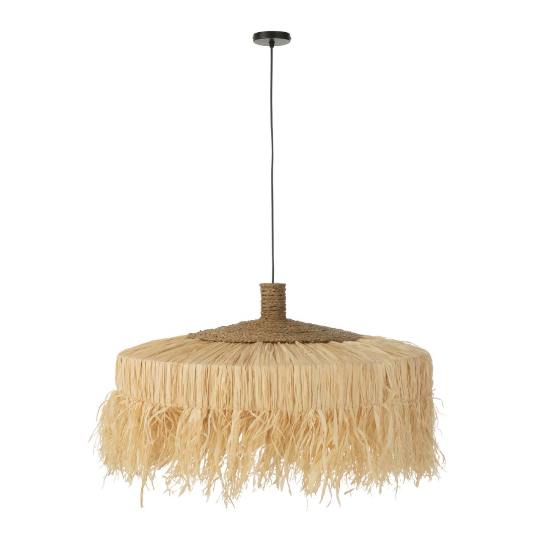 Hanglamp Rond Raffia Naturel