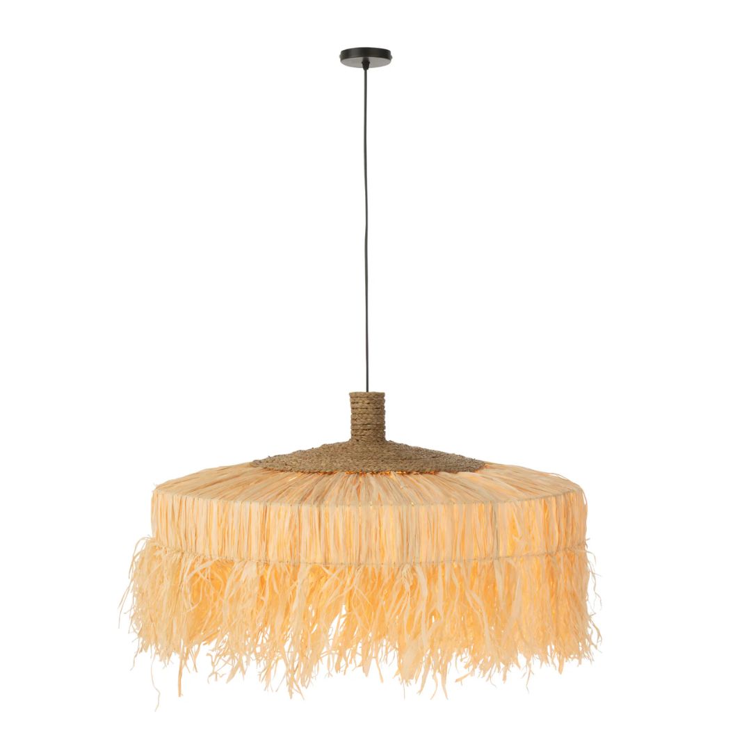 Hanglamp Rond Raffia Naturel