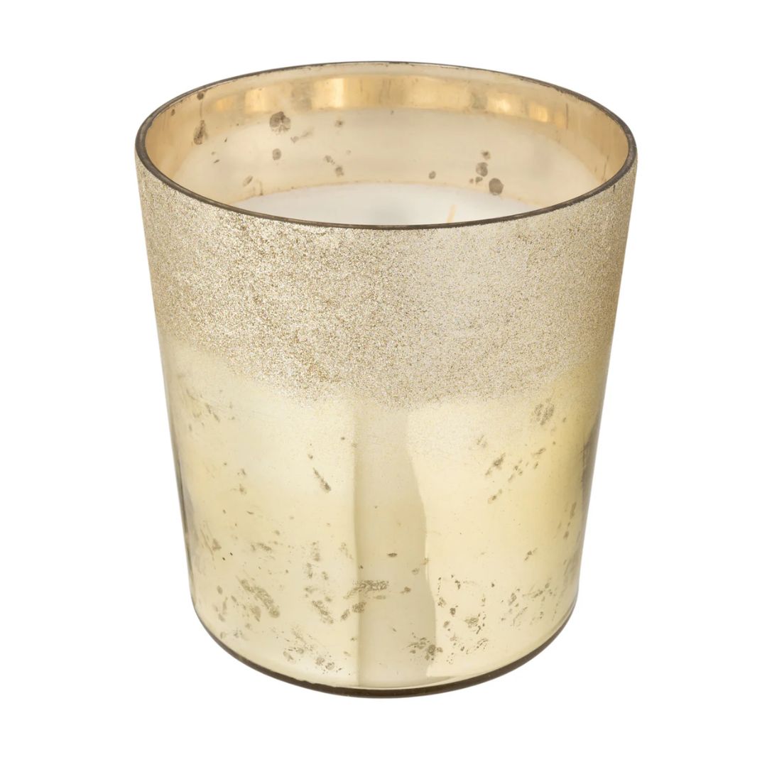 Geurkaars Deluxe Glas Goud Groot