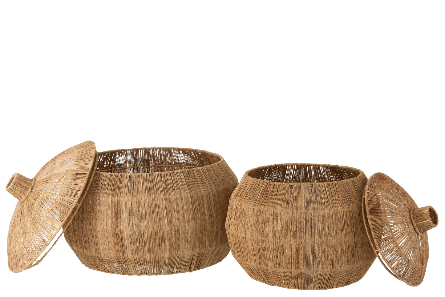 Set van 2 manden Dantya bal Jute Natuurlijk