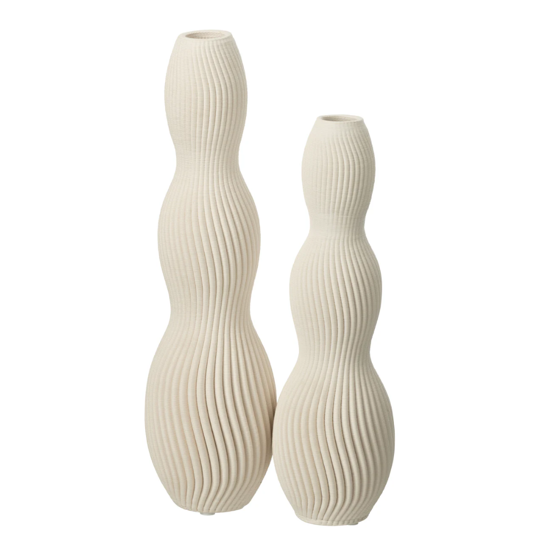Vaas Kudos Keramiek Beige Groot