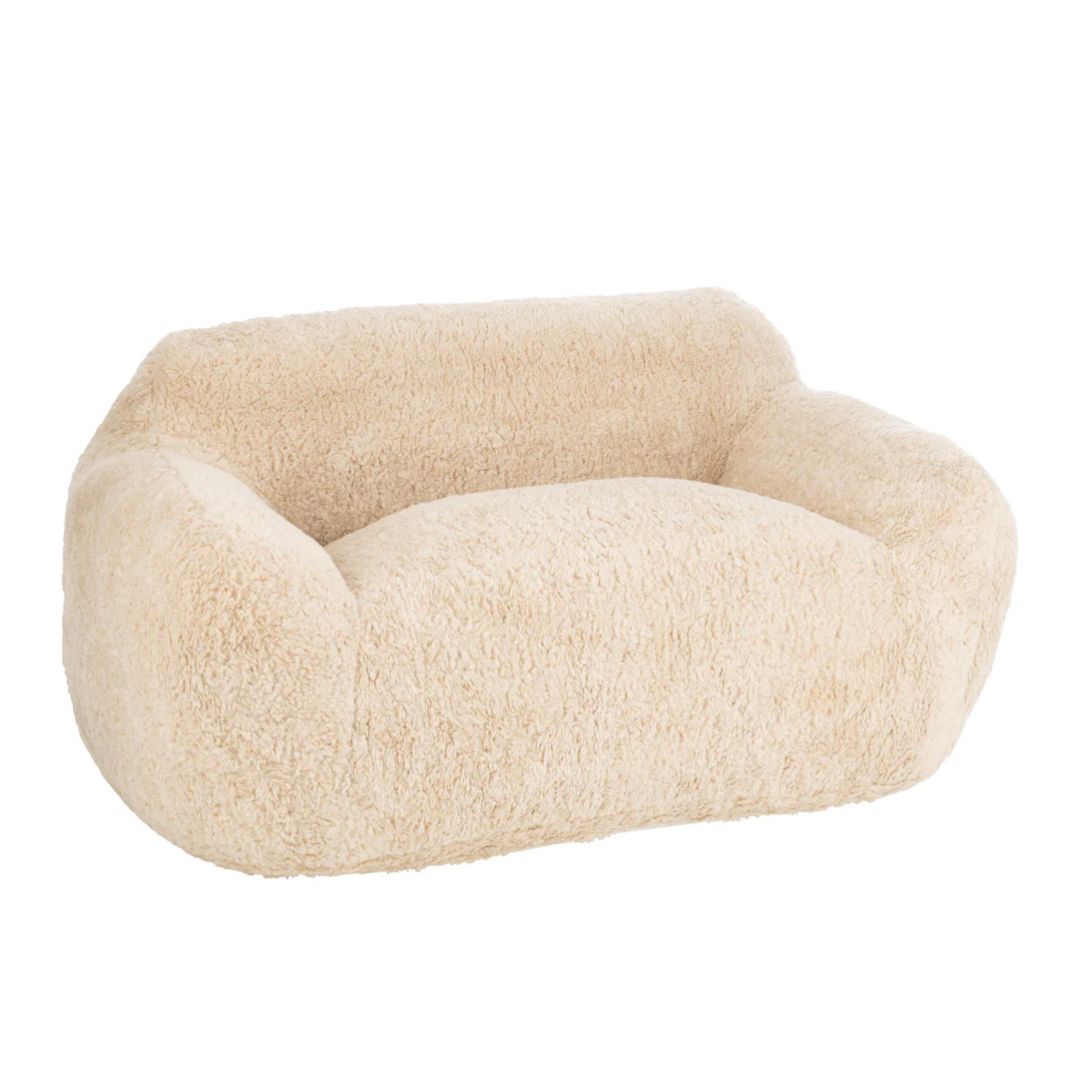 Bank Shearl Polyester Roomwit Groot