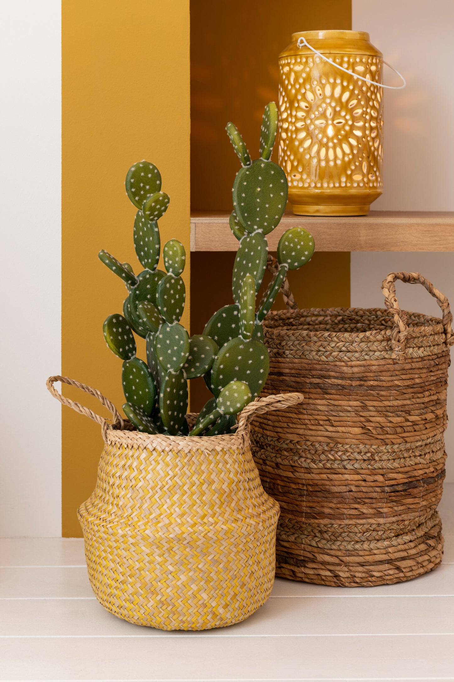 Set van 3 manden Lucie Raffia Natuurlijk