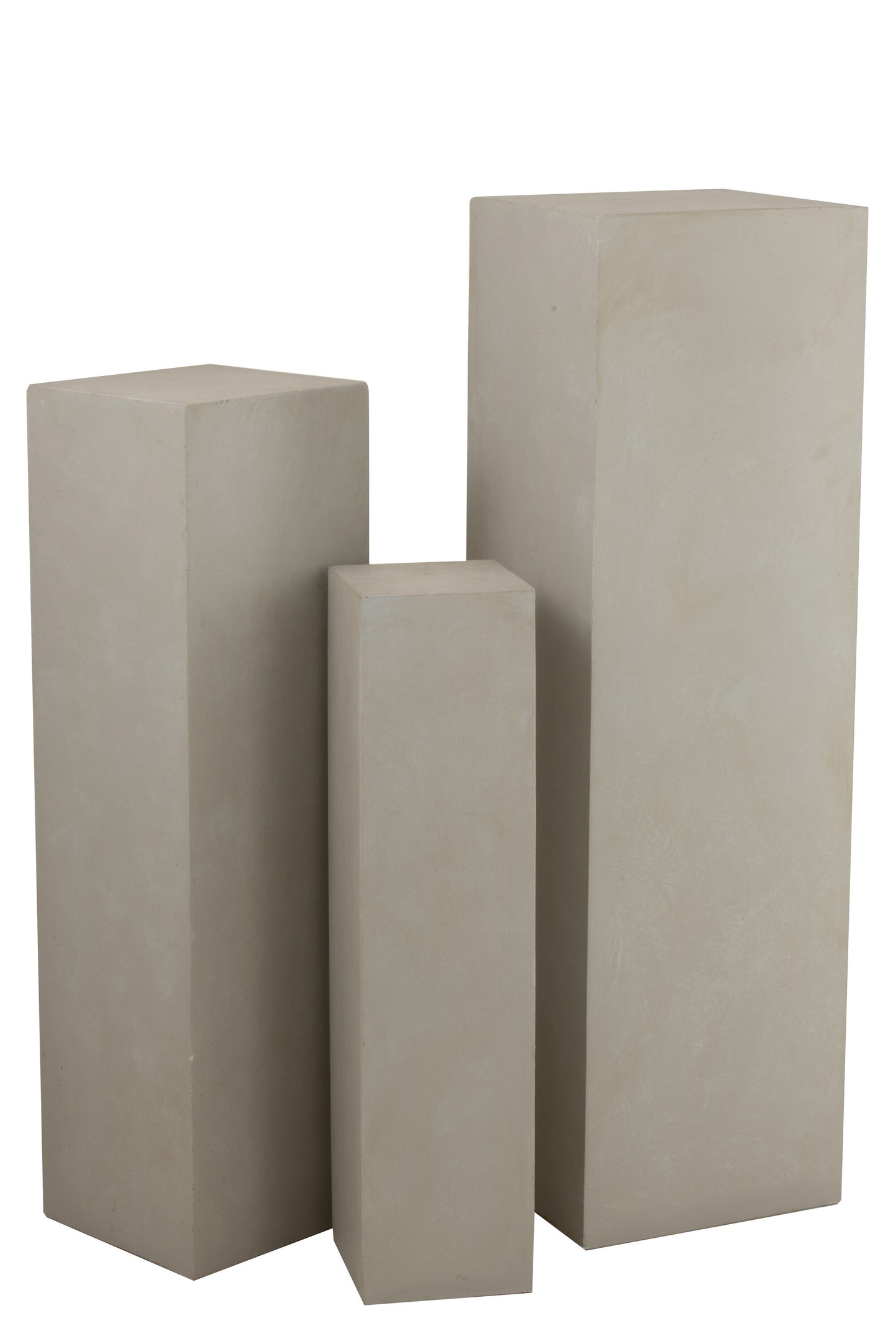 Pilaar Rechthoek Hoog Klei Beige Groot