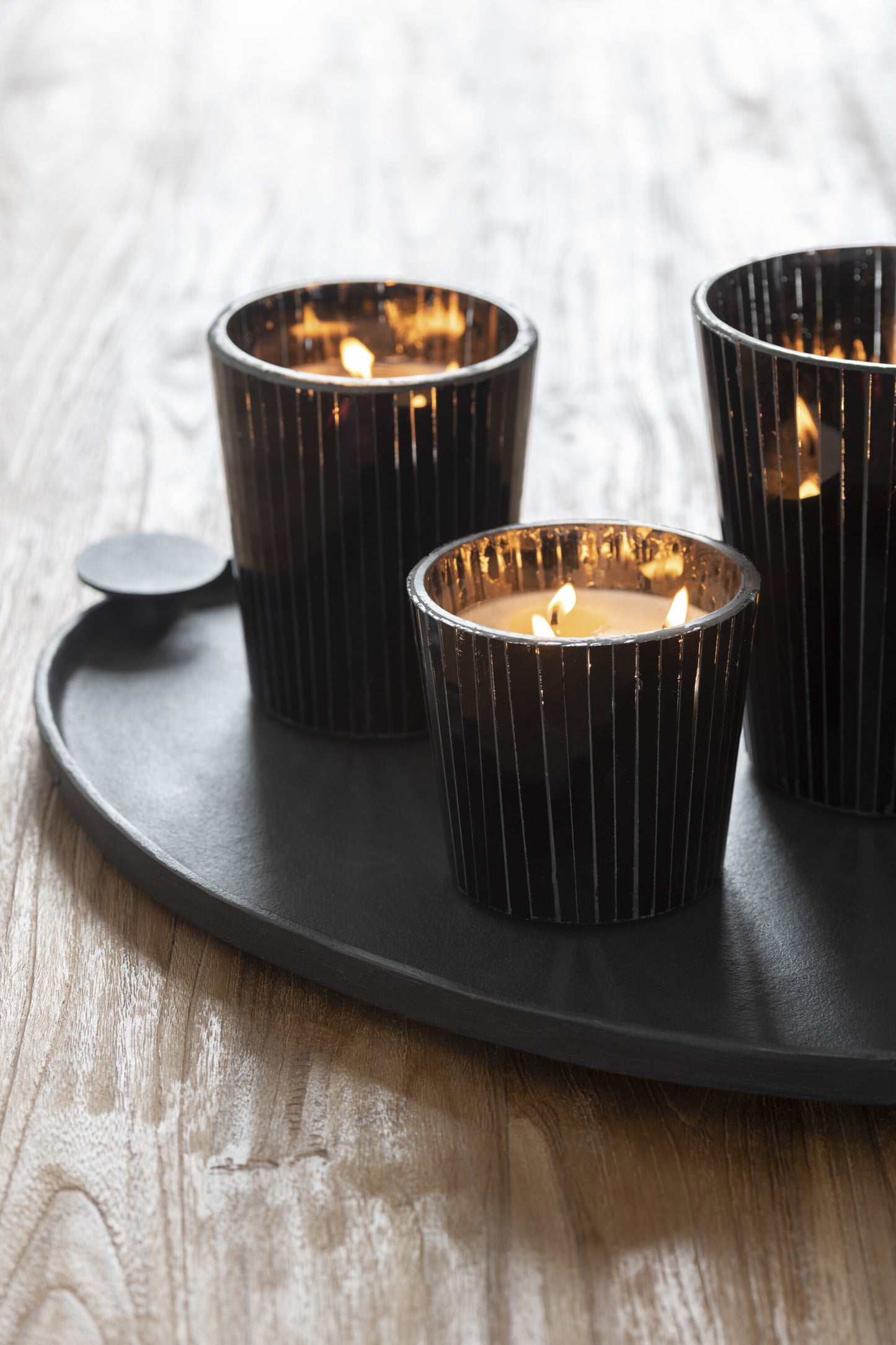 Geurende Kaars Noa Spicy Twilight Zwart Medium-55H