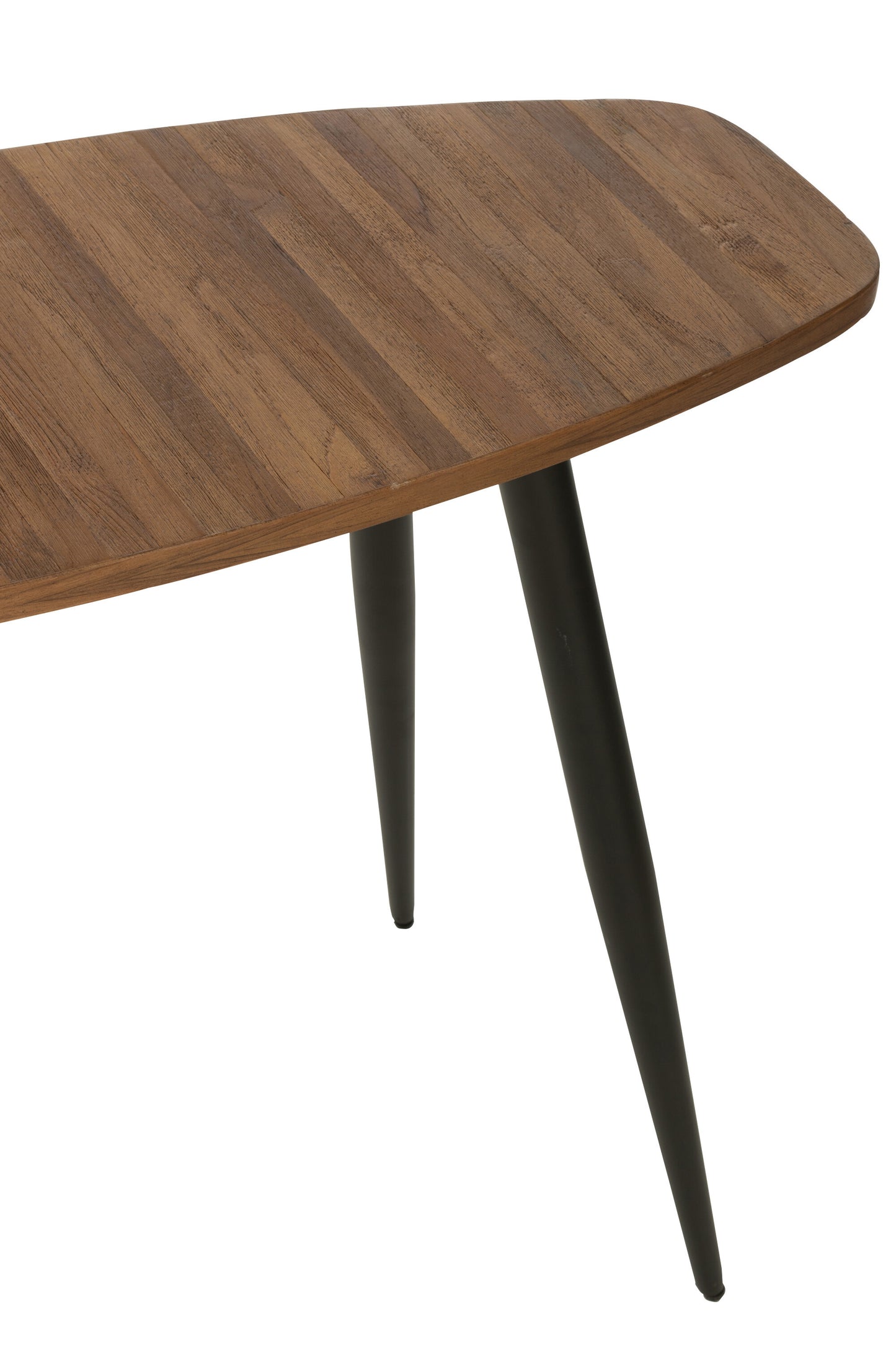 Consoletafel Ovaal Gerecycleerd Teak Naturel