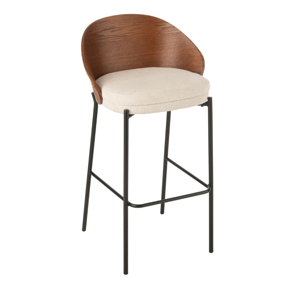Barkruk Alone Triplex/Metaal Bruin/Beige