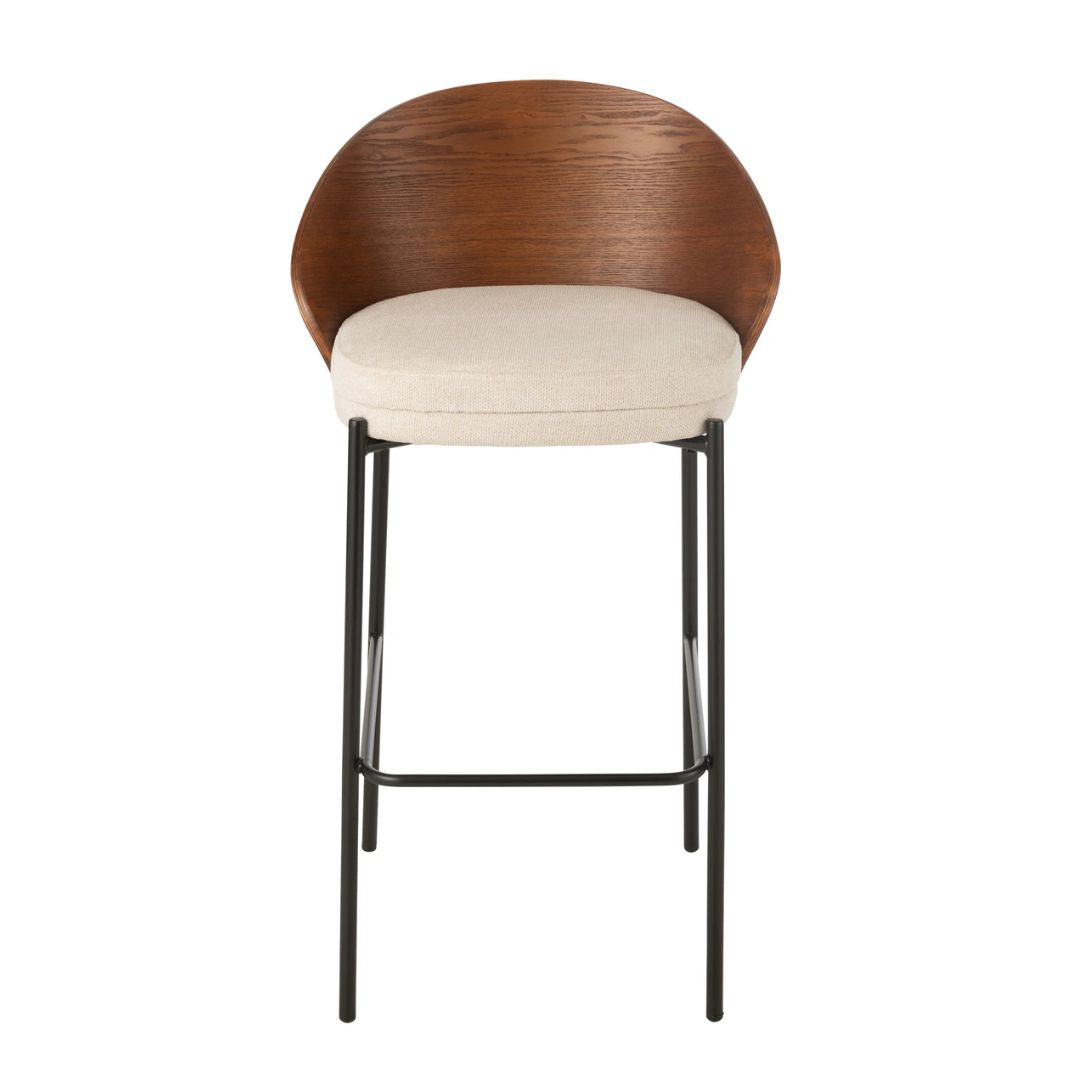Barkruk Alone Triplex/Metaal Bruin/Beige