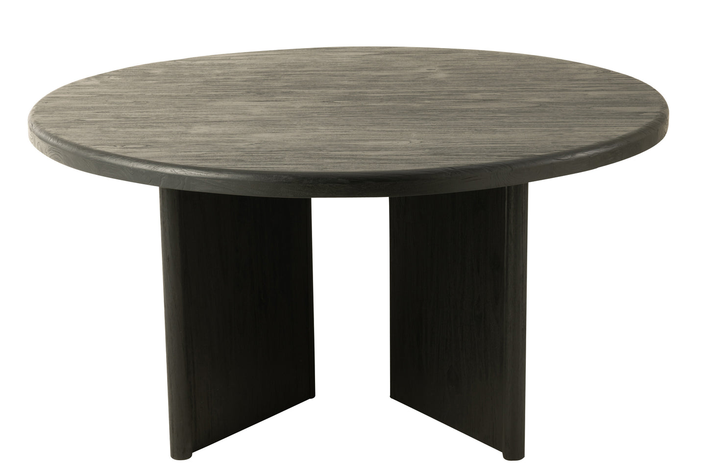 Tafel rond teakhout zwart