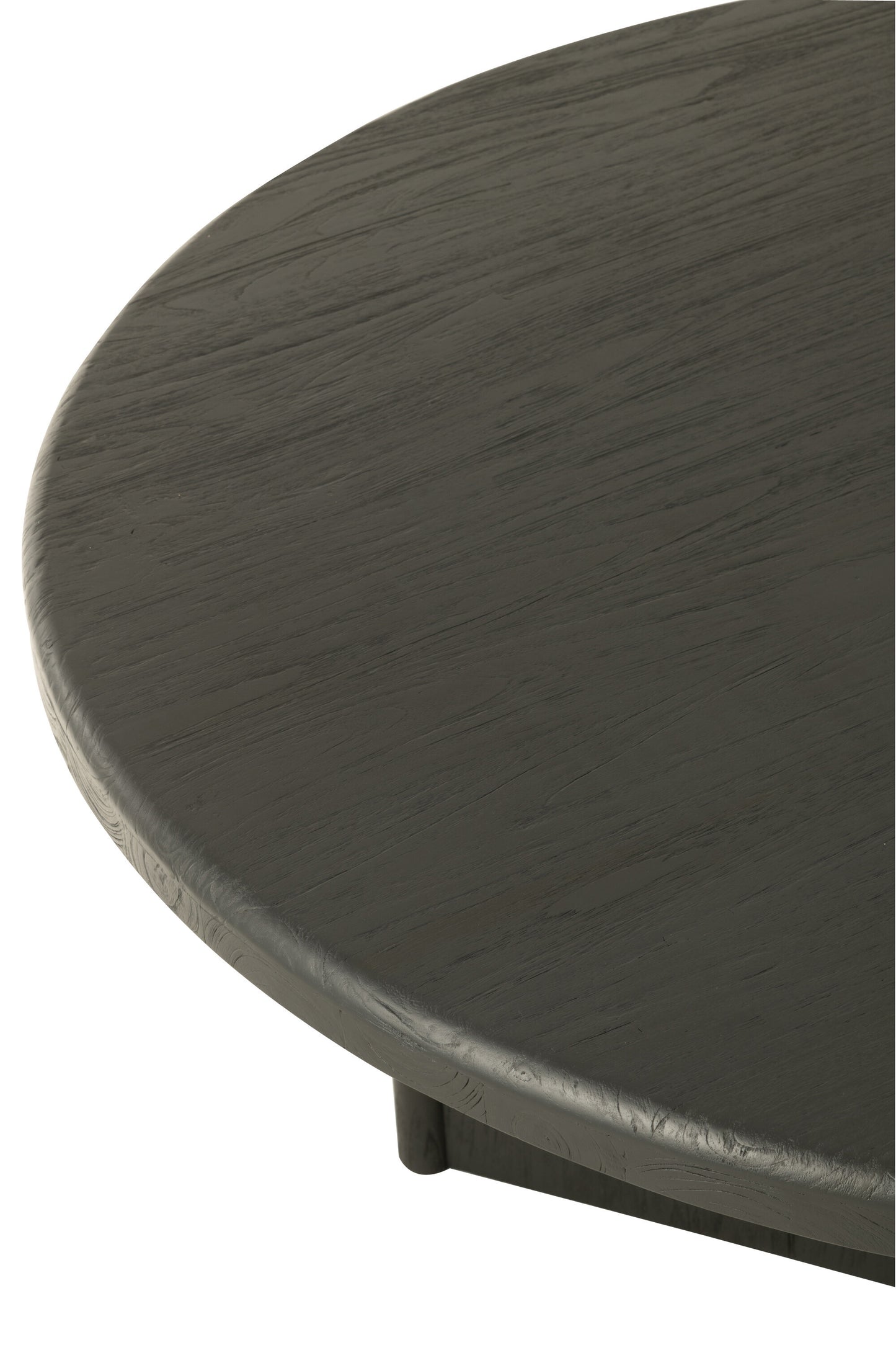 Tafel rond teakhout zwart