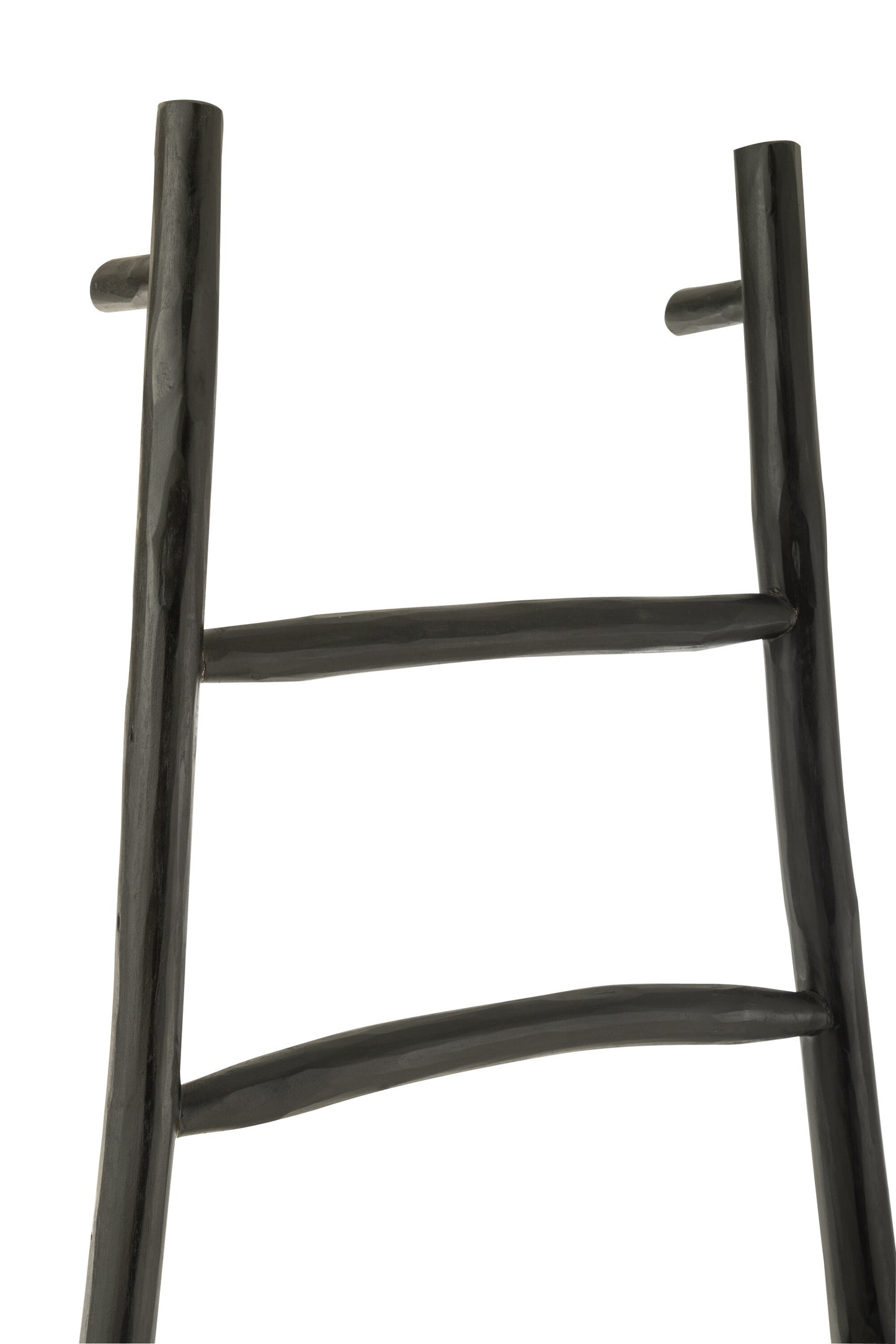 Ladder 6 Treden Teakhout Zwart