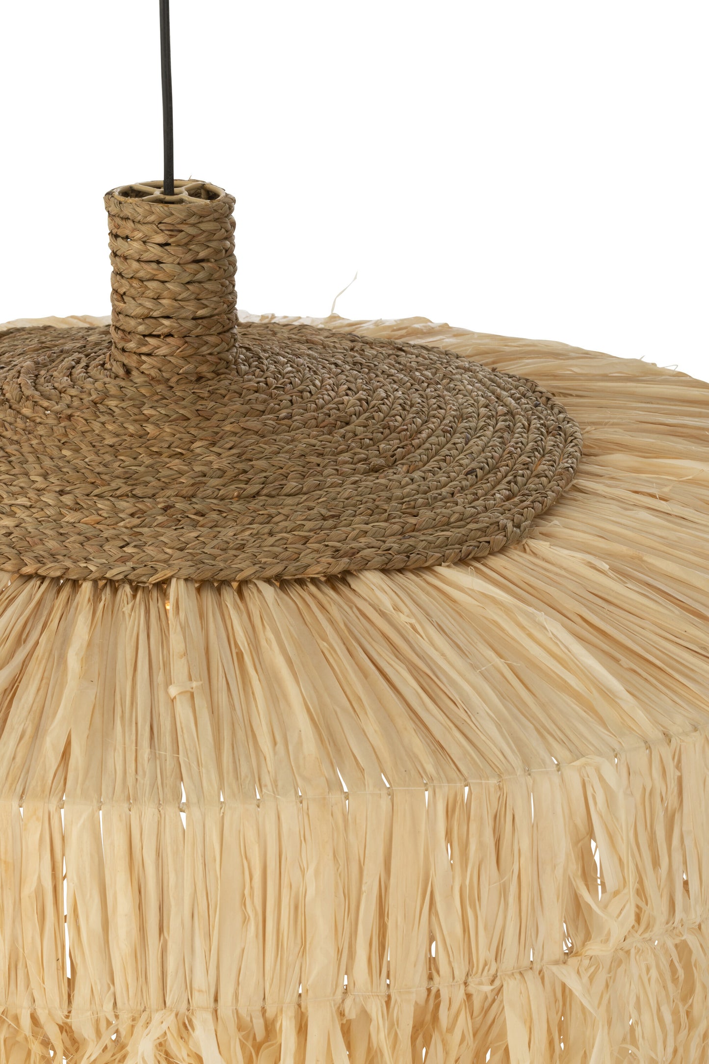 Hanglamp Rond Raffia Naturel