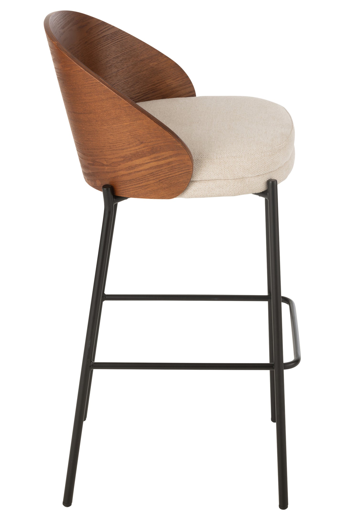 Barkruk Alone Triplex/Metaal Bruin/Beige