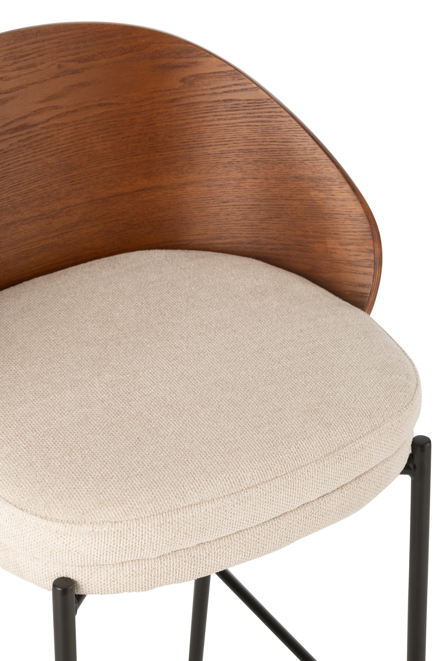 Barkruk Alone Triplex/Metaal Bruin/Beige