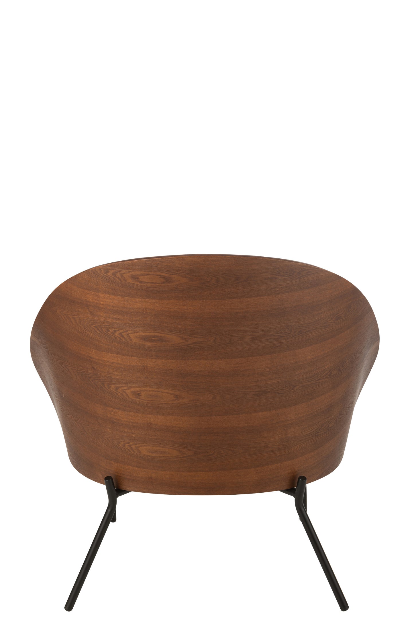 Lounge stoel Alone triplex/metaal bruin/beige