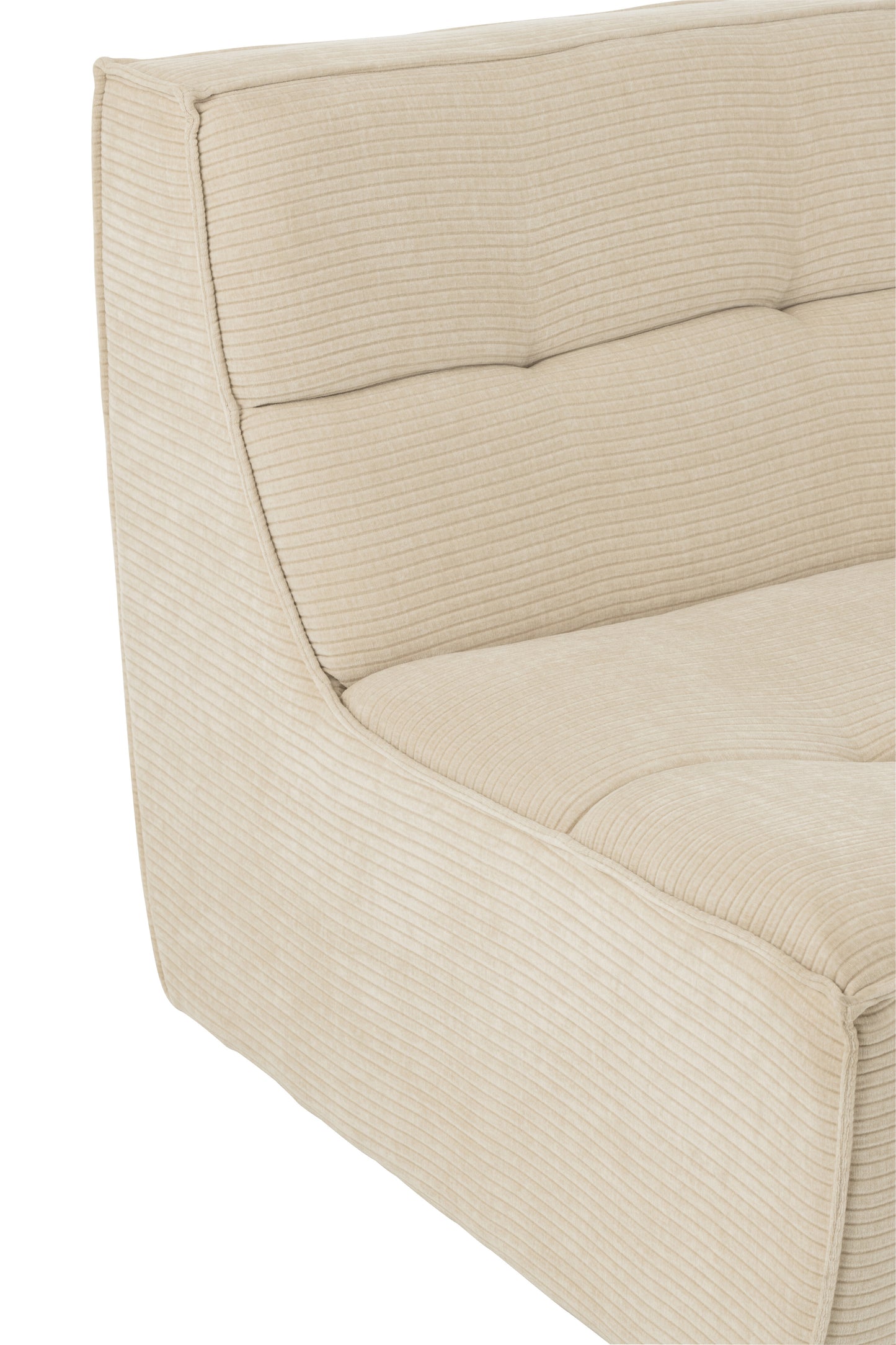 Zetel populierenhout/schuim beige
