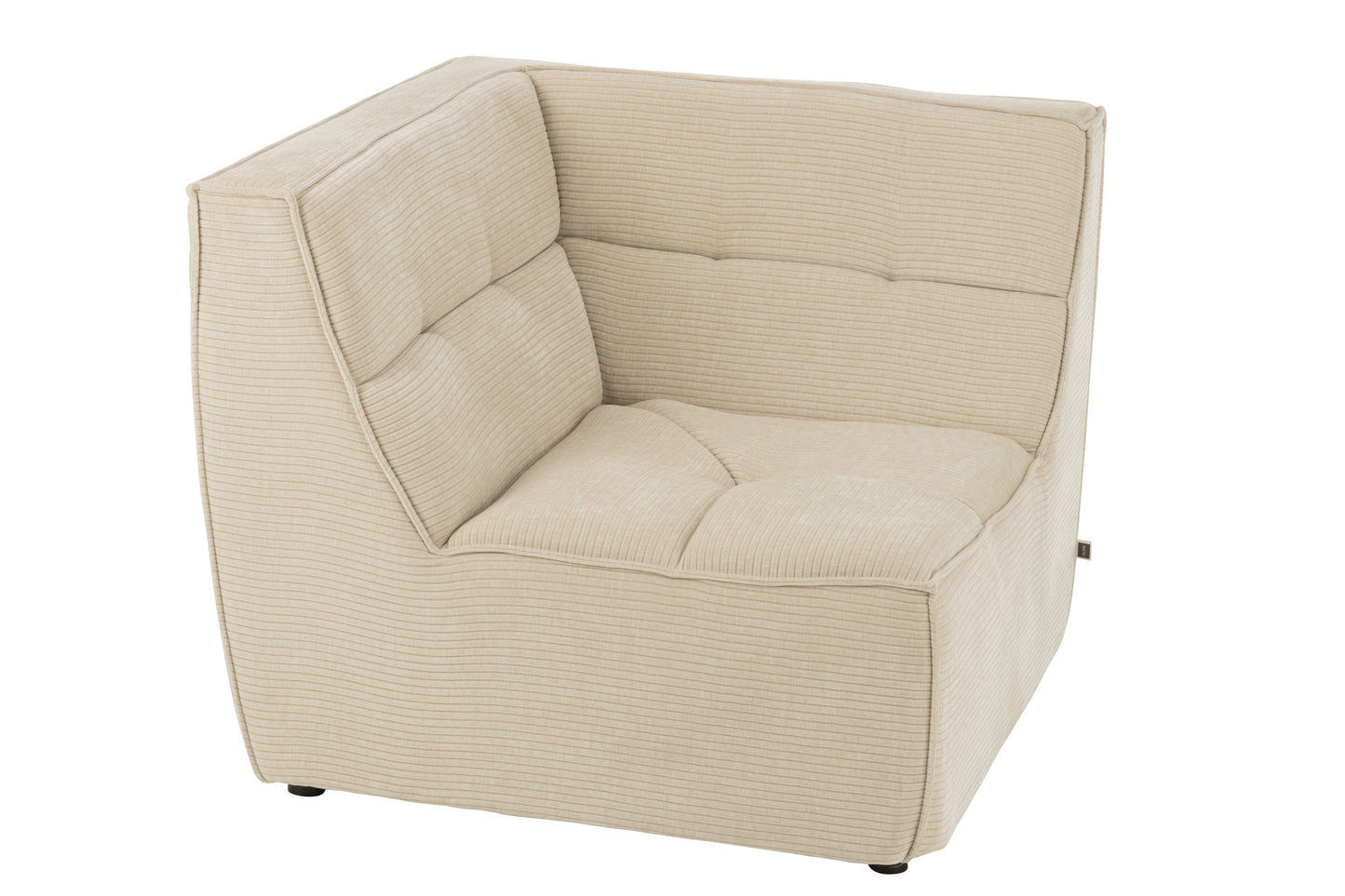 Zetel populierenhout/schuim beige