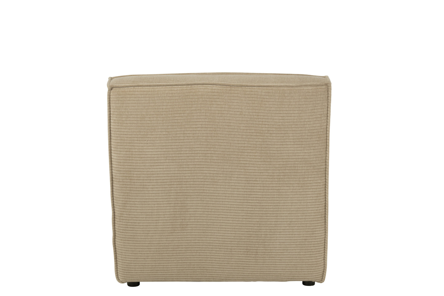Zetel populierenhout/schuim donker beige