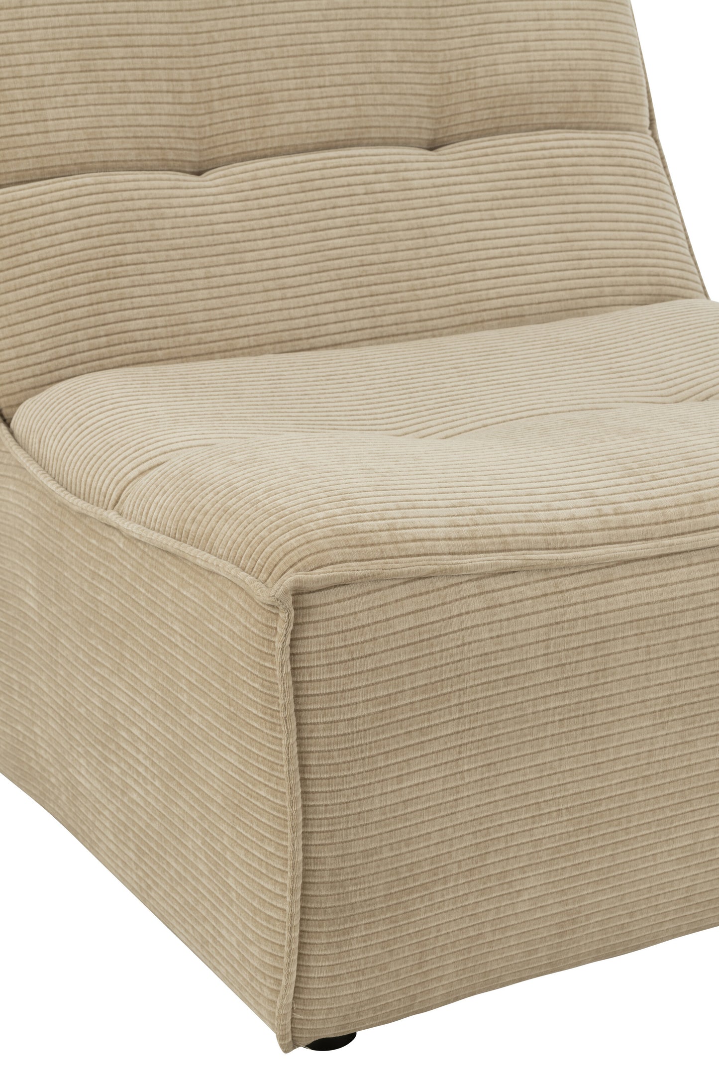 Zetel populierenhout/schuim donker beige
