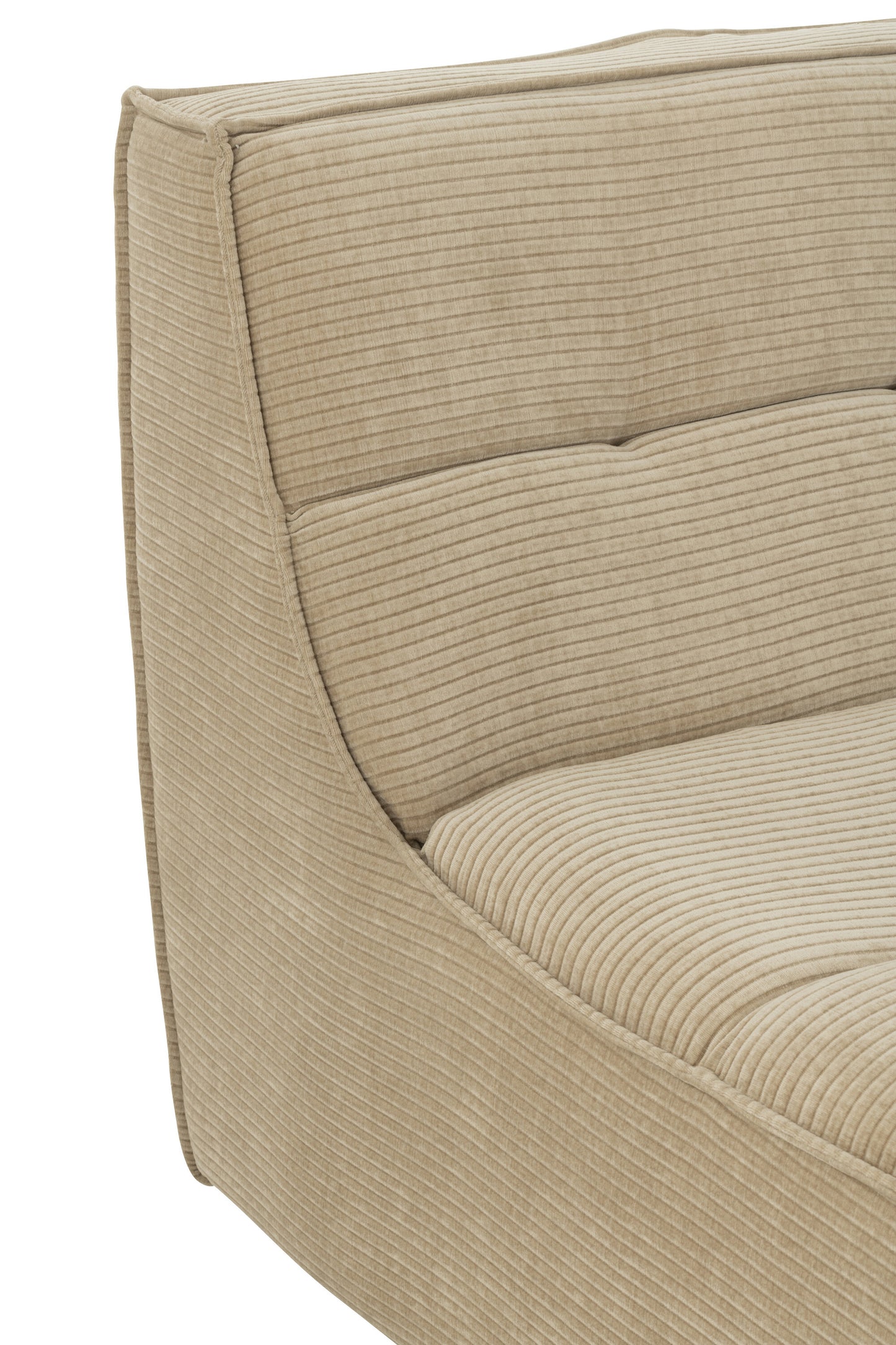 Zetel populierenhout/schuim donker beige