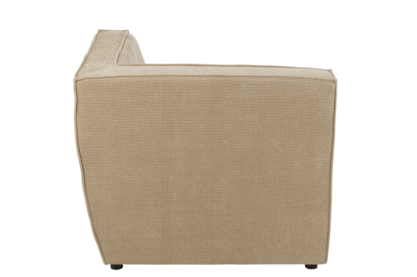 Zetel populierenhout/schuim donker beige