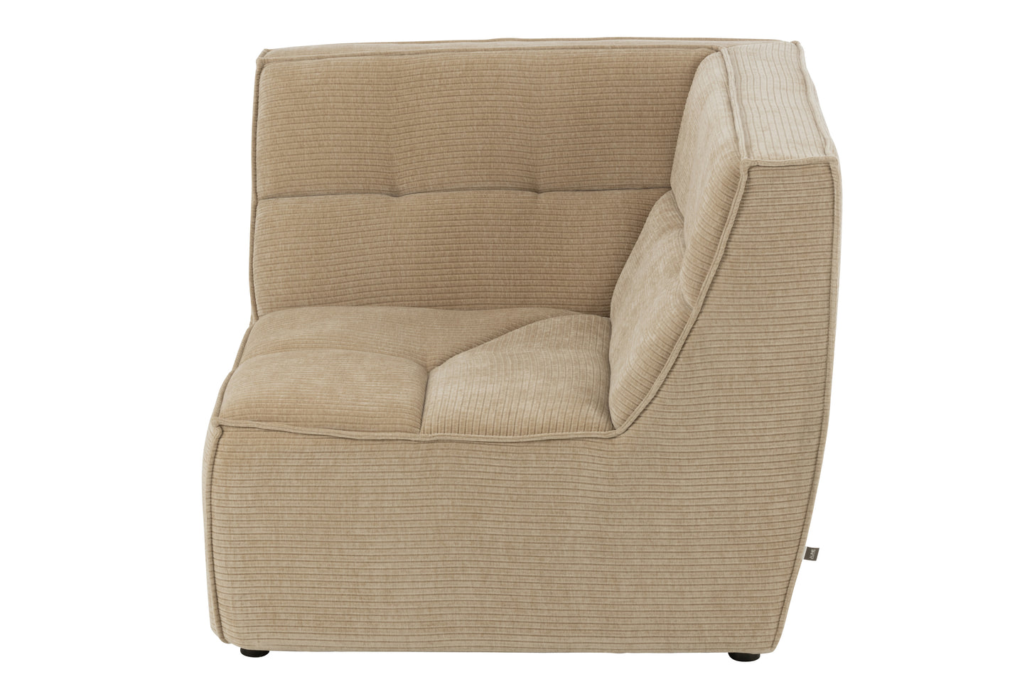 Zetel populierenhout/schuim donker beige