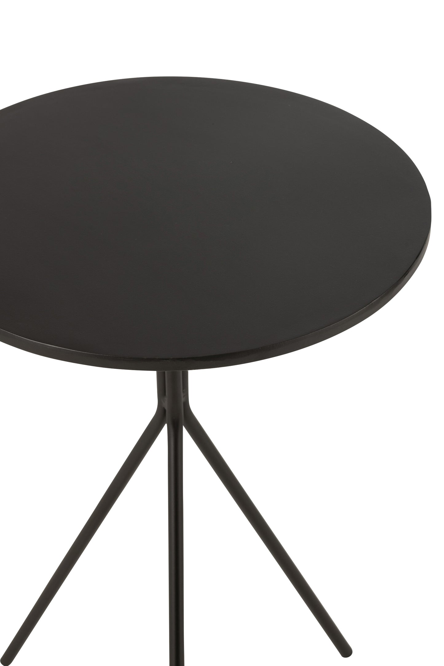 Salontafel rond metaal zwart