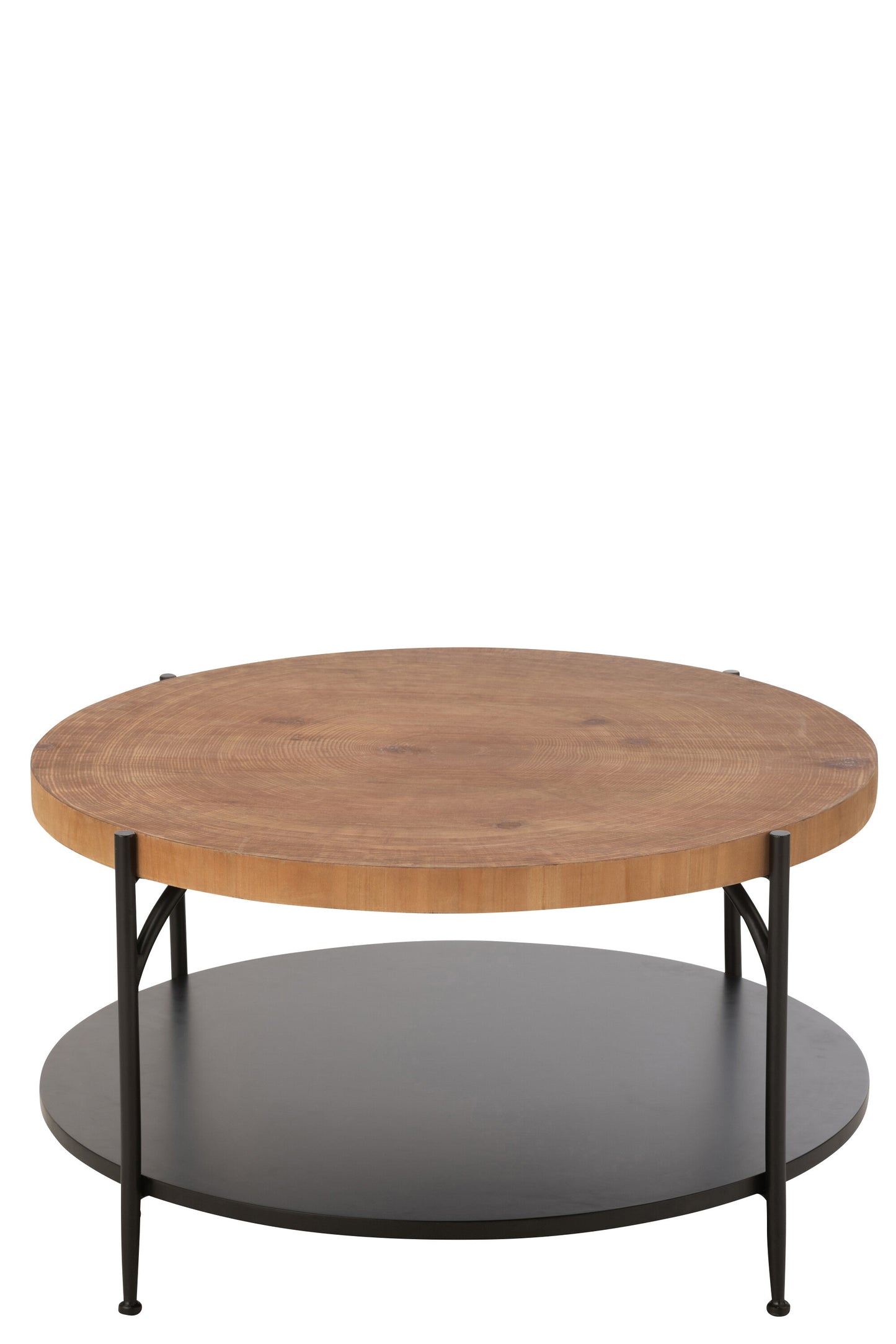 Koffietafel Voni Mdf/IJzer Zwart/Natuurlijk