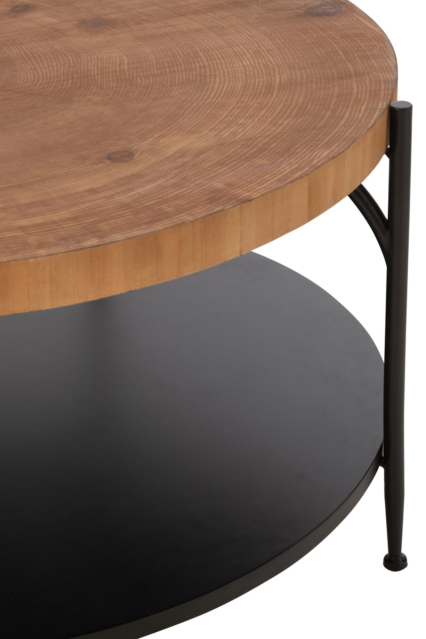 Koffietafel Voni Mdf/IJzer Zwart/Natuurlijk