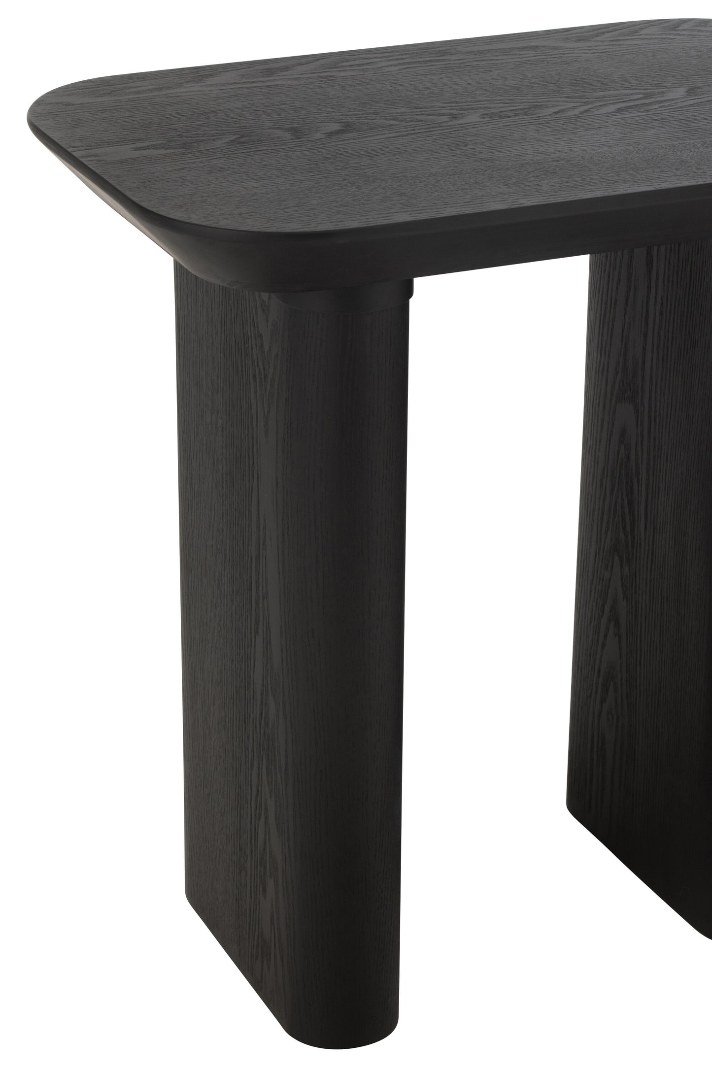 Bijzettafel Dun Fineer/Sparrenhout Zwart