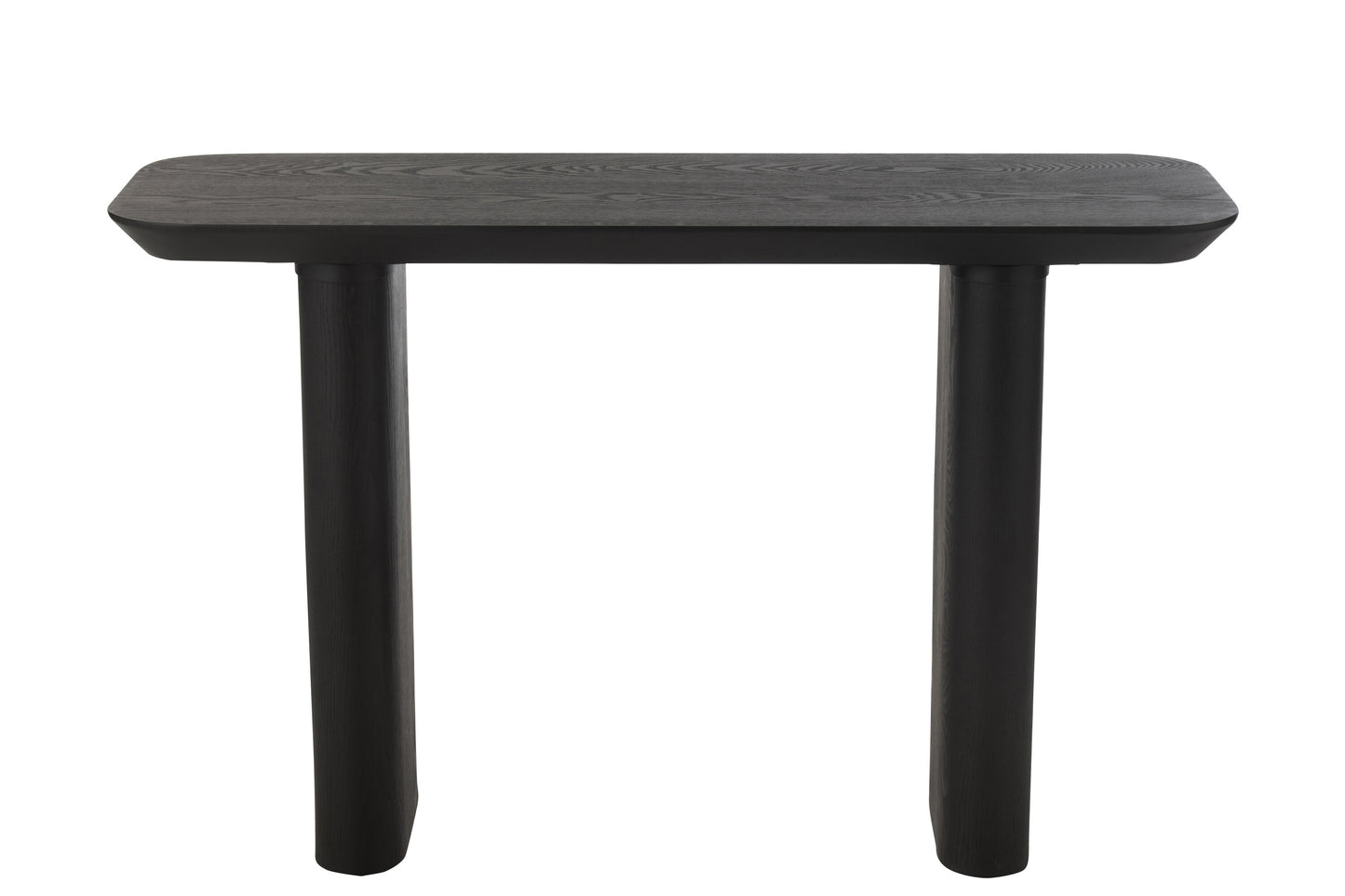 Consoletafel Groot Fineer/Sparrenhout Zwart