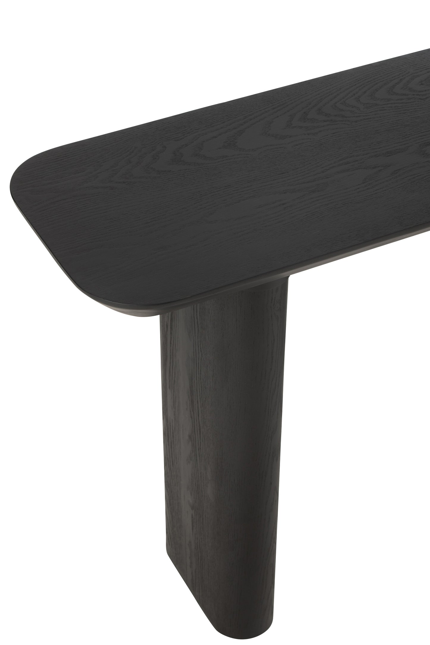Consoletafel Groot Fineer/Sparrenhout Zwart