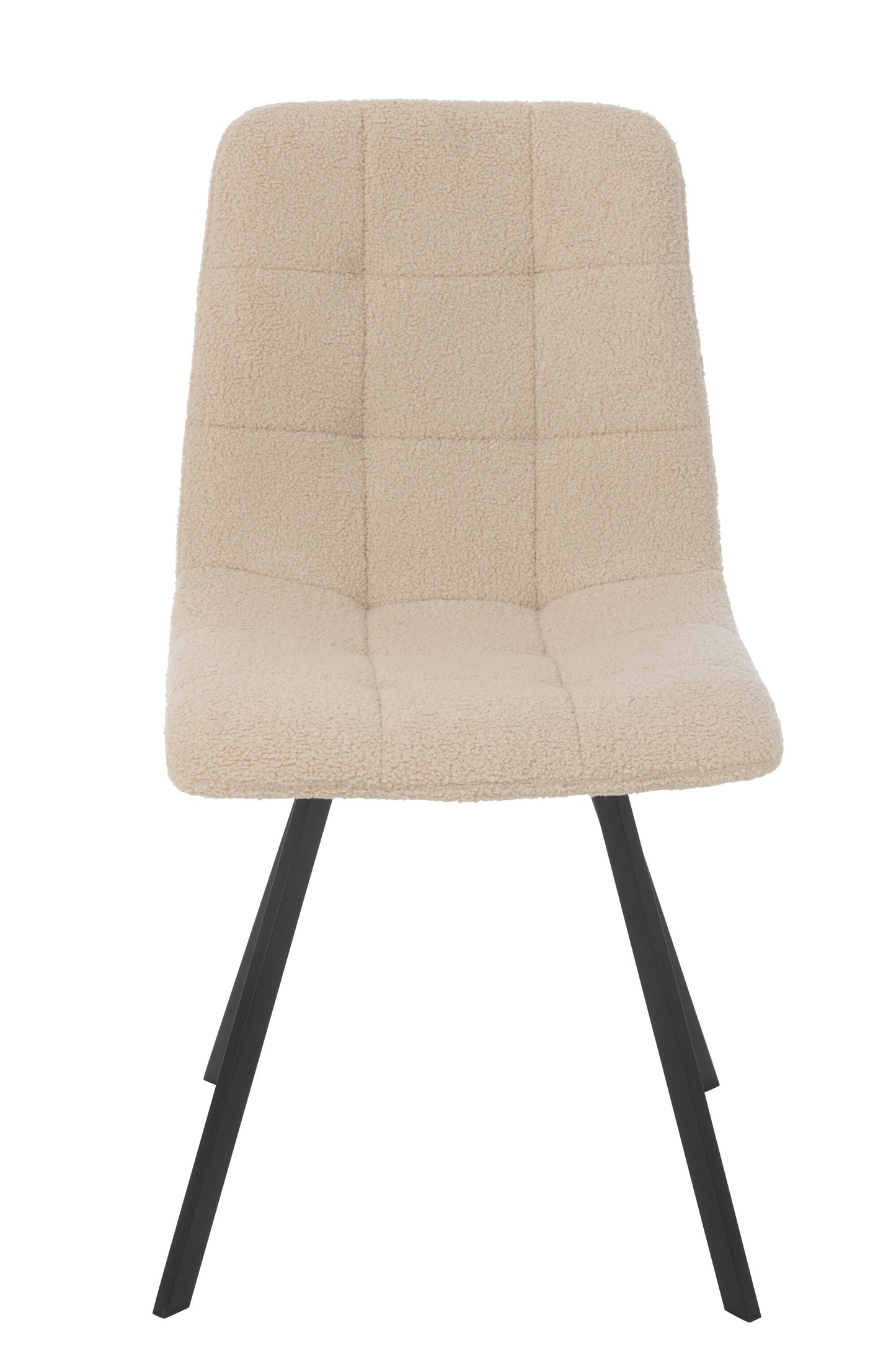 Eetkamerstoel Clark Metaal/Polyester Wit