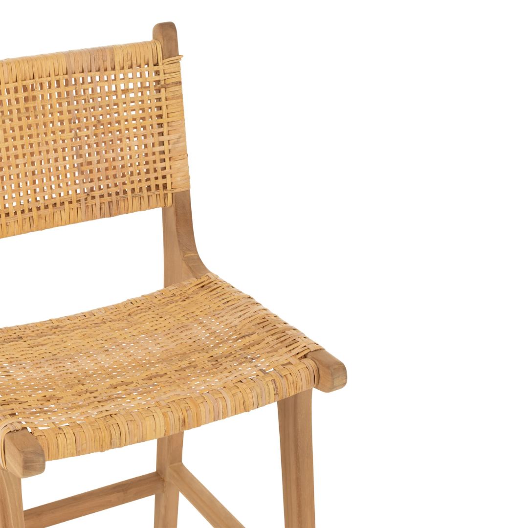 Barkruk Mona Rotan/Teak Natuurlijk
