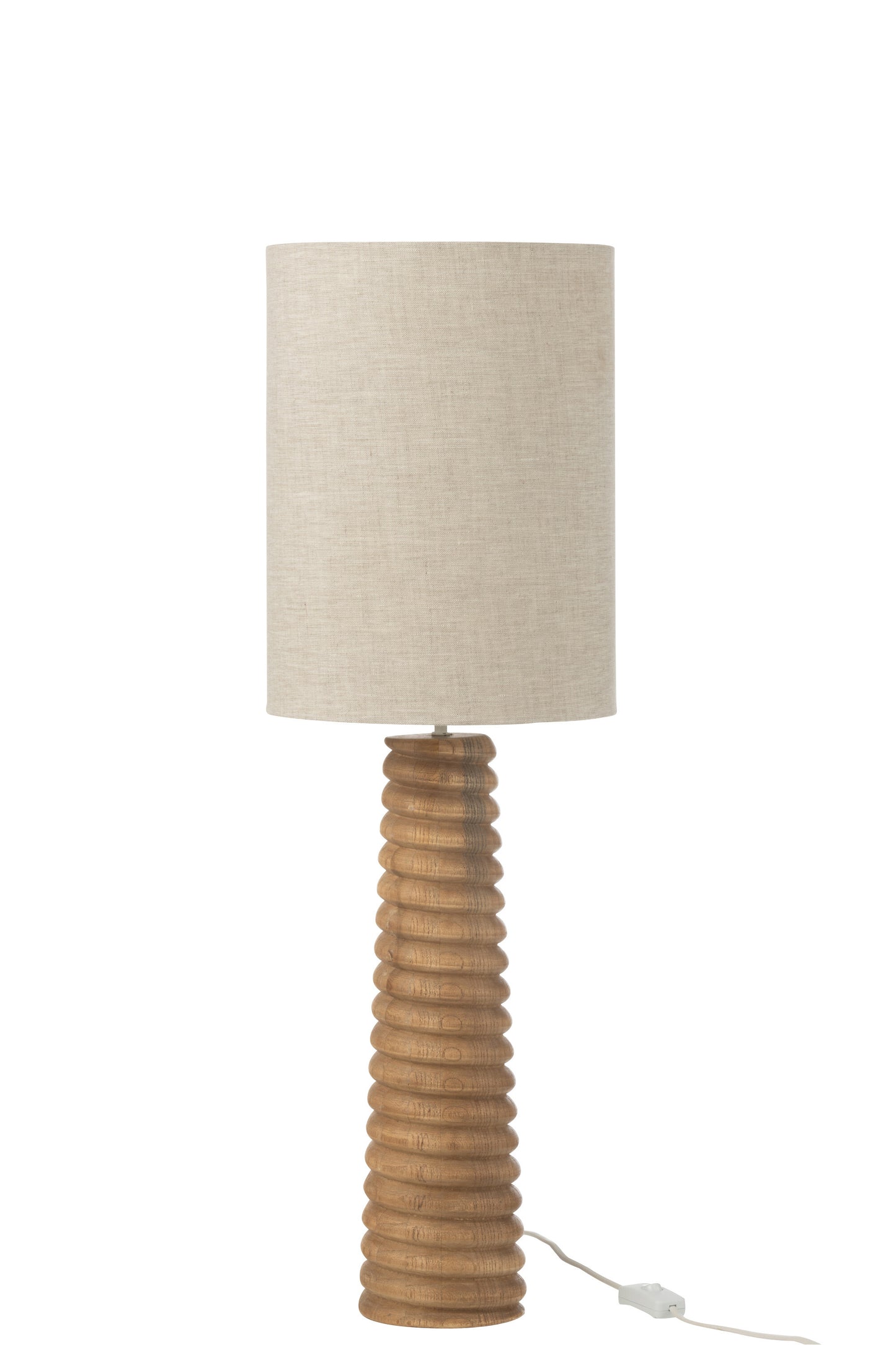 Tafellamp Draad Ailanthus Hout Natuur/Grijs