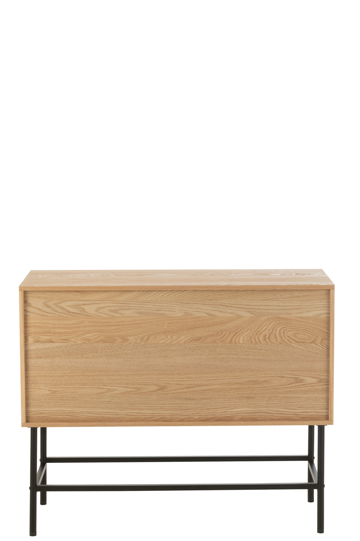 Kast Vierkant MDF/Metaal Natuurlijk/Zwart Klein
