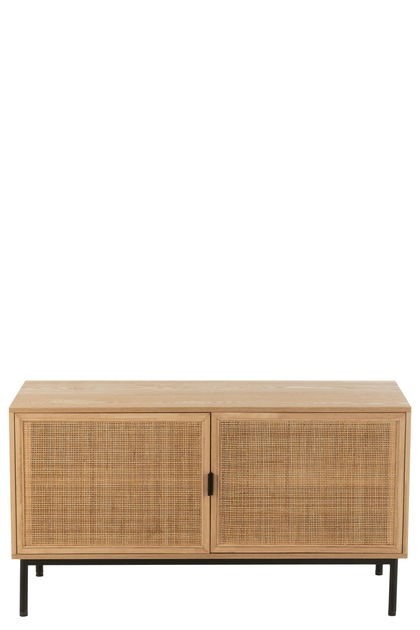 Kast Vierkant MDF/Metaal Natuurlijk/Zwart Groot