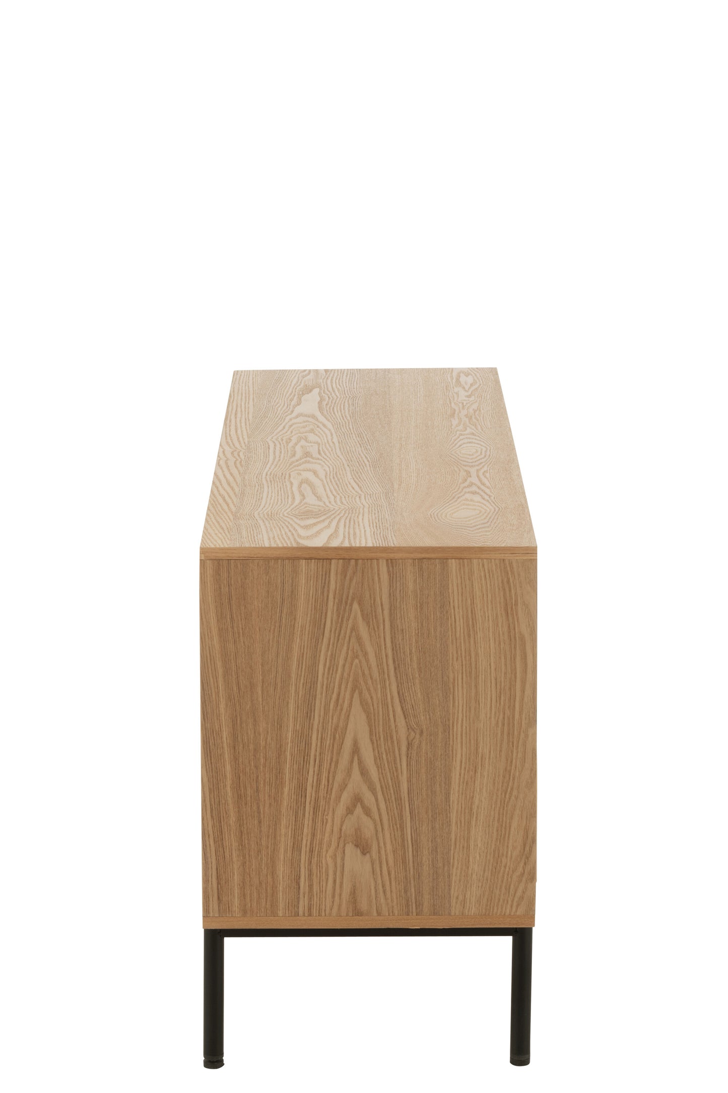 Kast Vierkant MDF/Metaal Natuurlijk/Zwart Groot