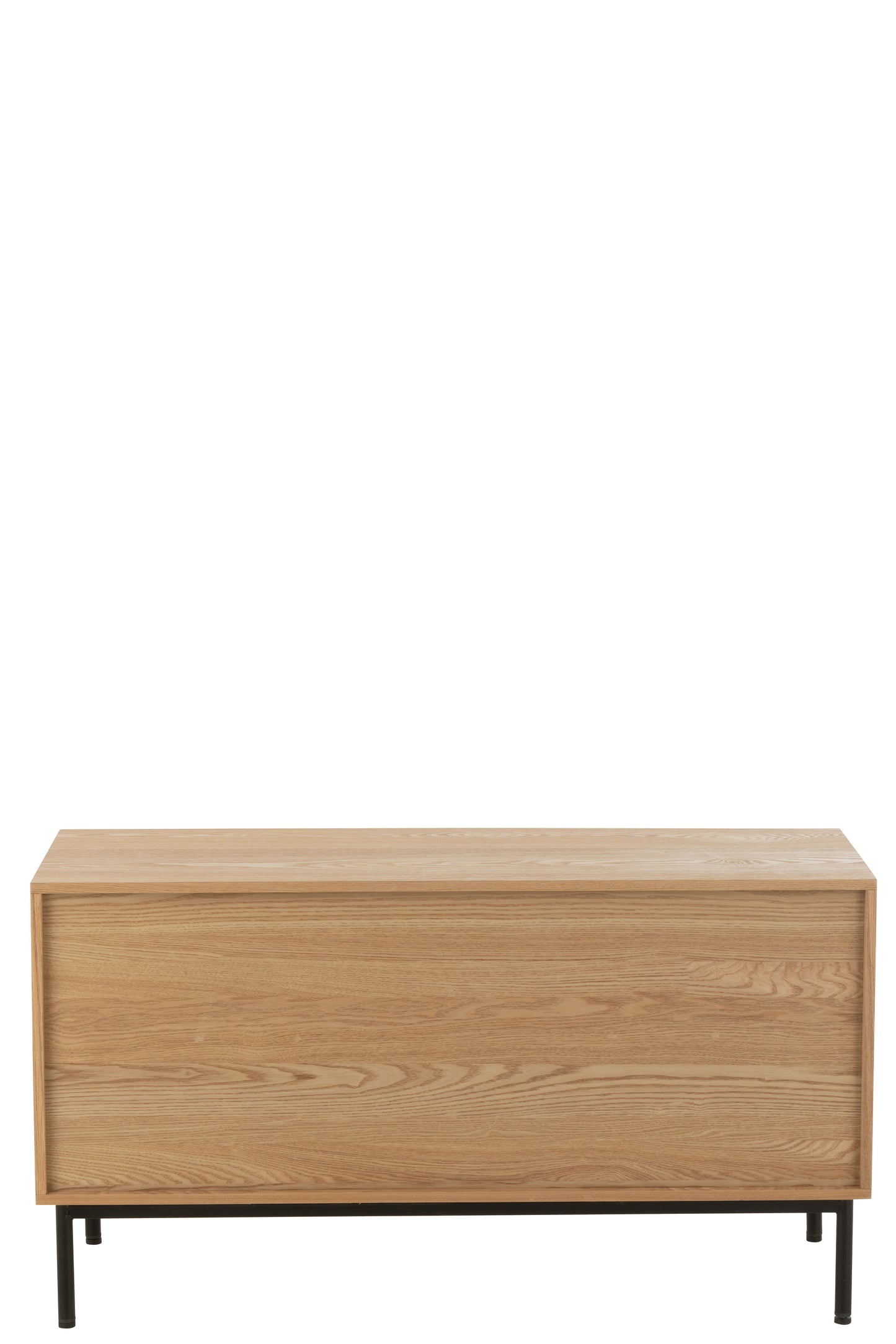 Kast Vierkant MDF/Metaal Natuurlijk/Zwart Groot