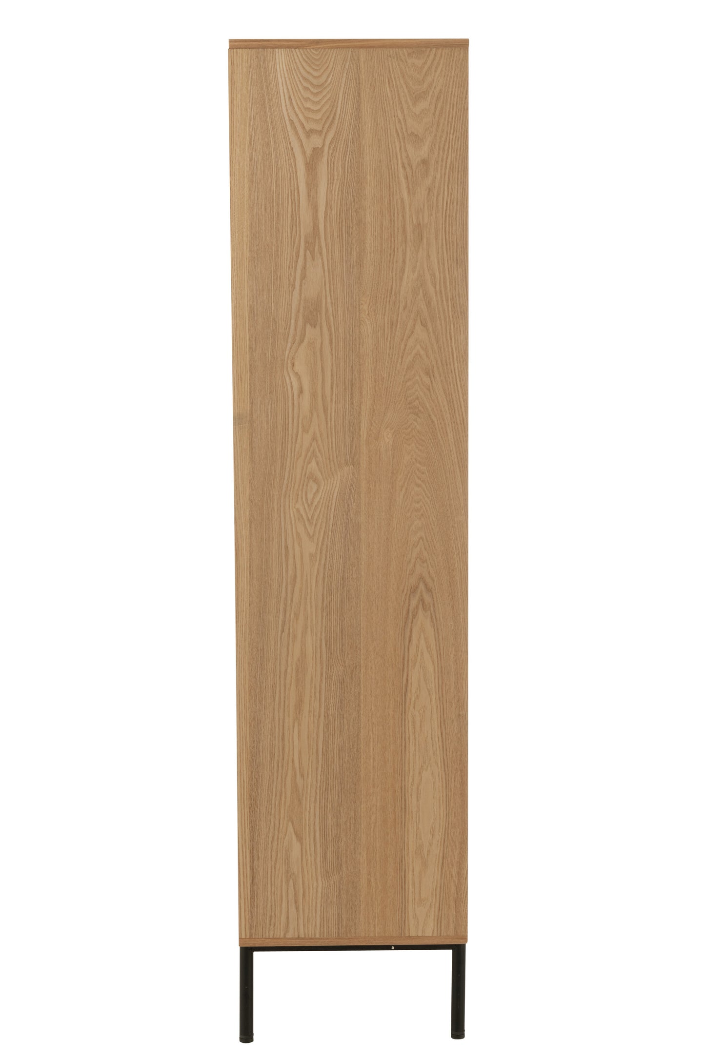 Kast MDF/Metaal Natuurlijk/Zwart