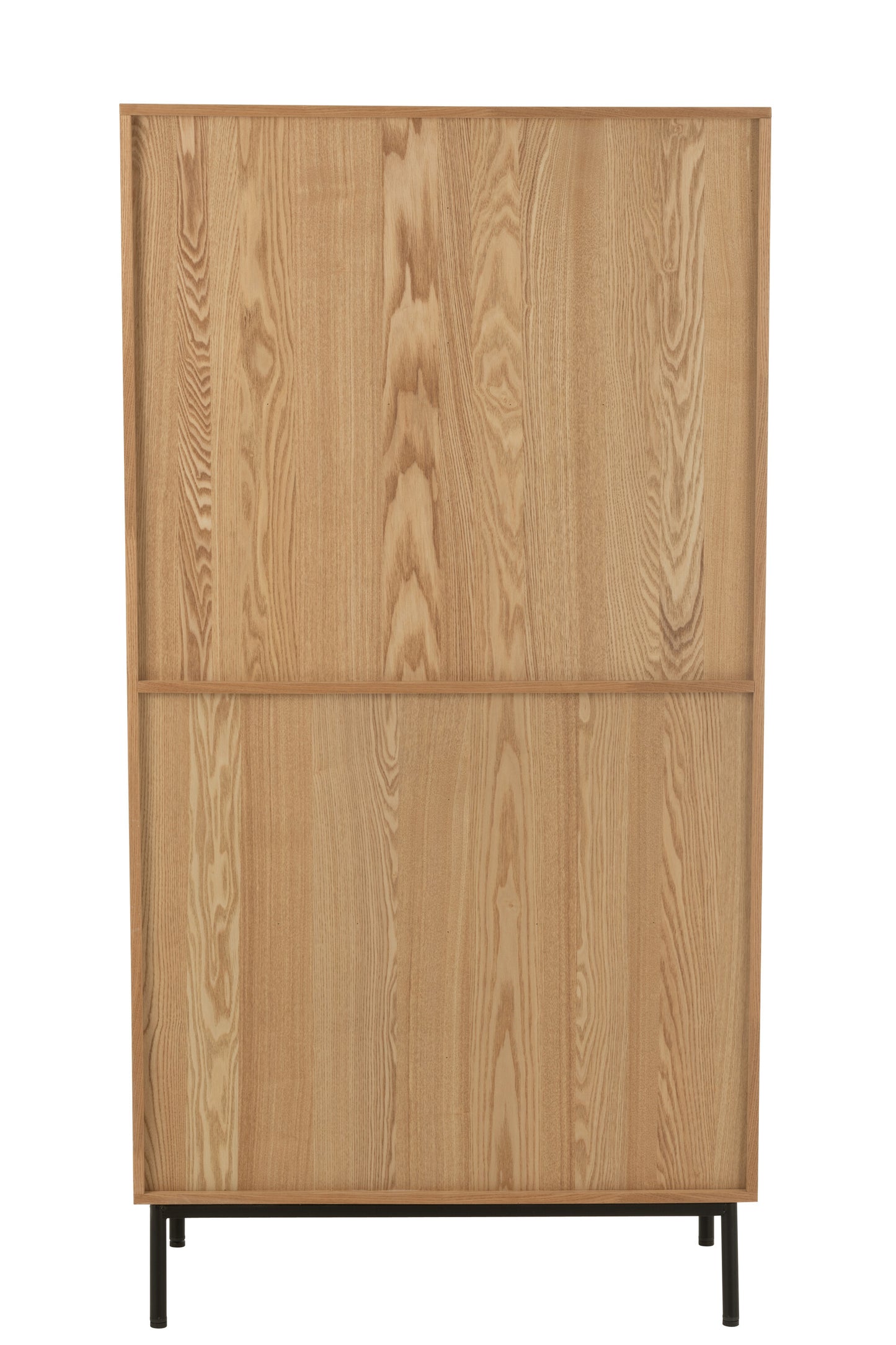 Kast MDF/Metaal Natuurlijk/Zwart