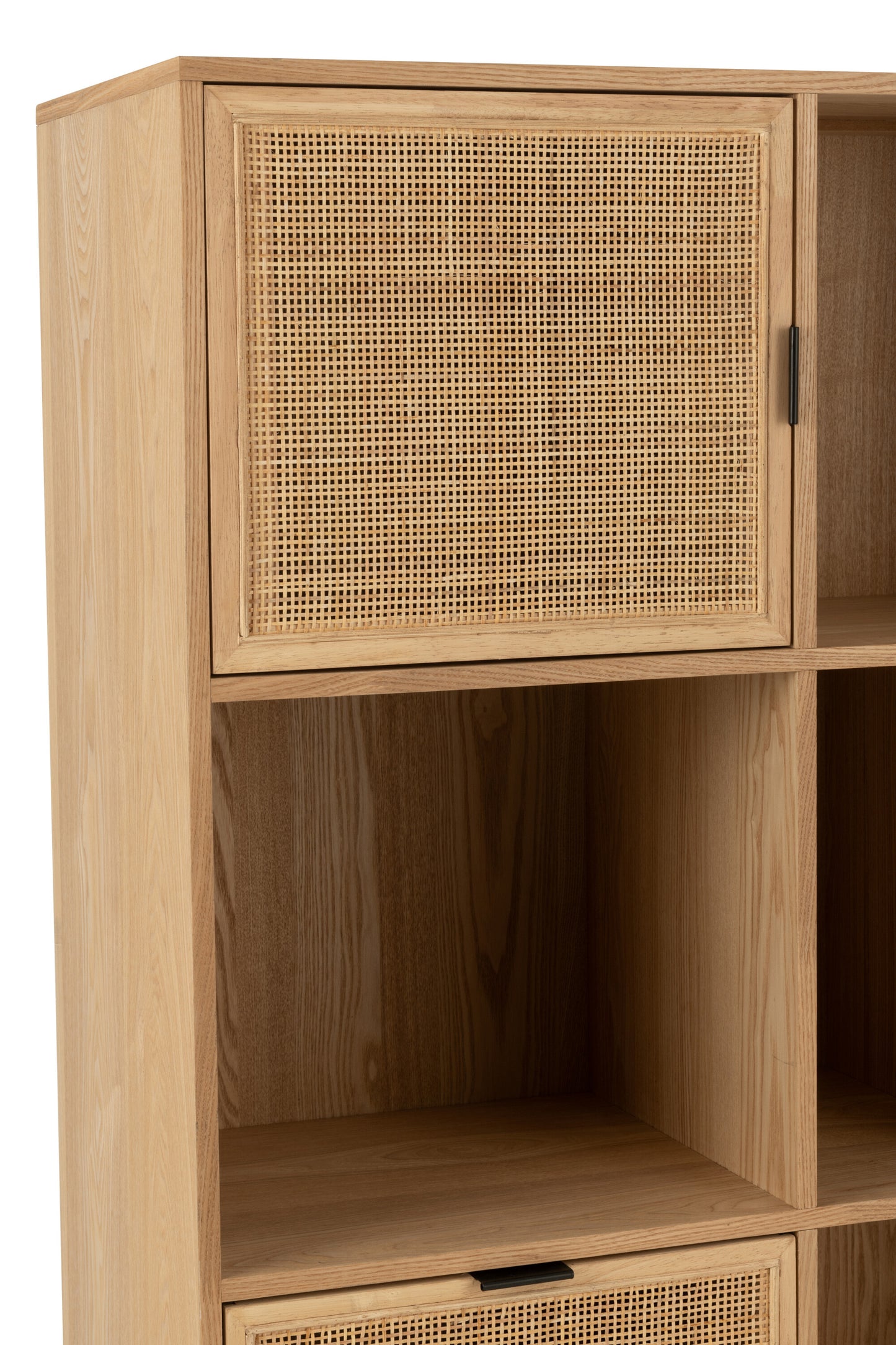 Kast MDF/Metaal Natuurlijk/Zwart