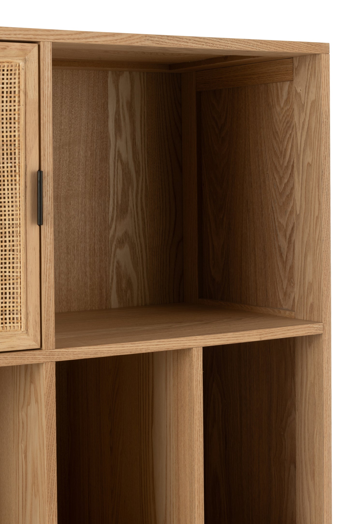 Kast MDF/Metaal Natuurlijk/Zwart