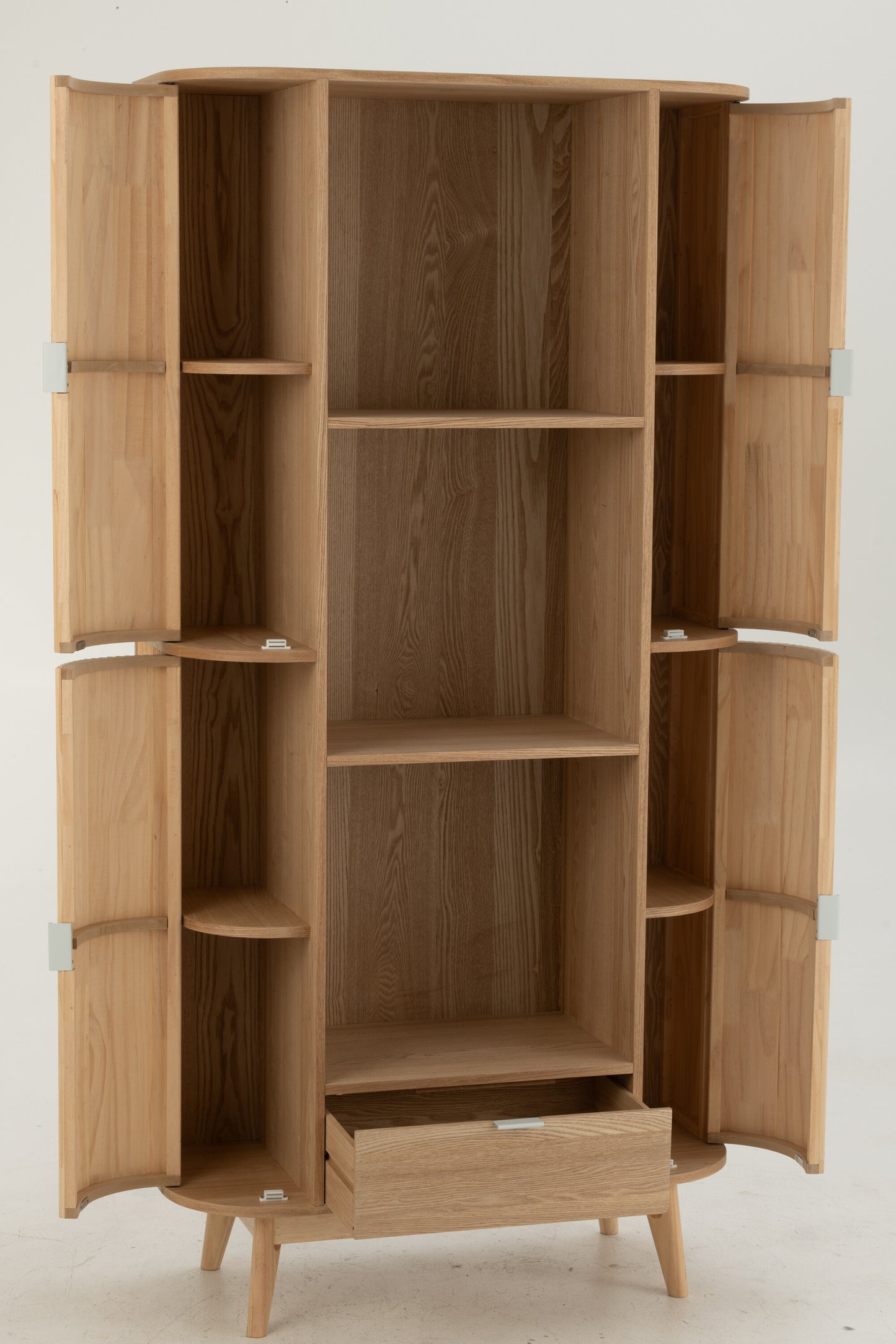 Kast Afgerond MDF/Dennenhout Natuurlijk