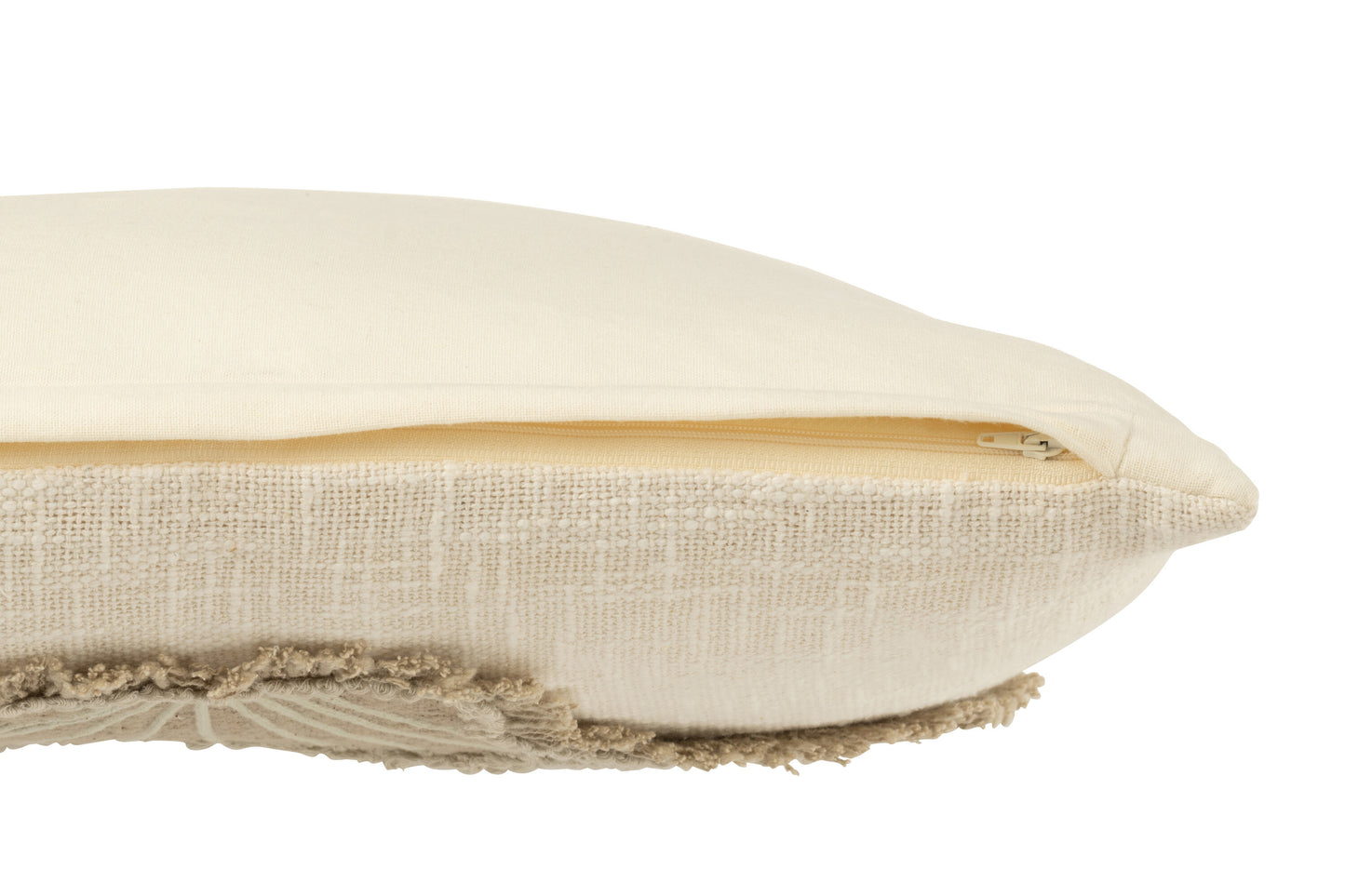 Kussenhoes Katoen Wit/Beige