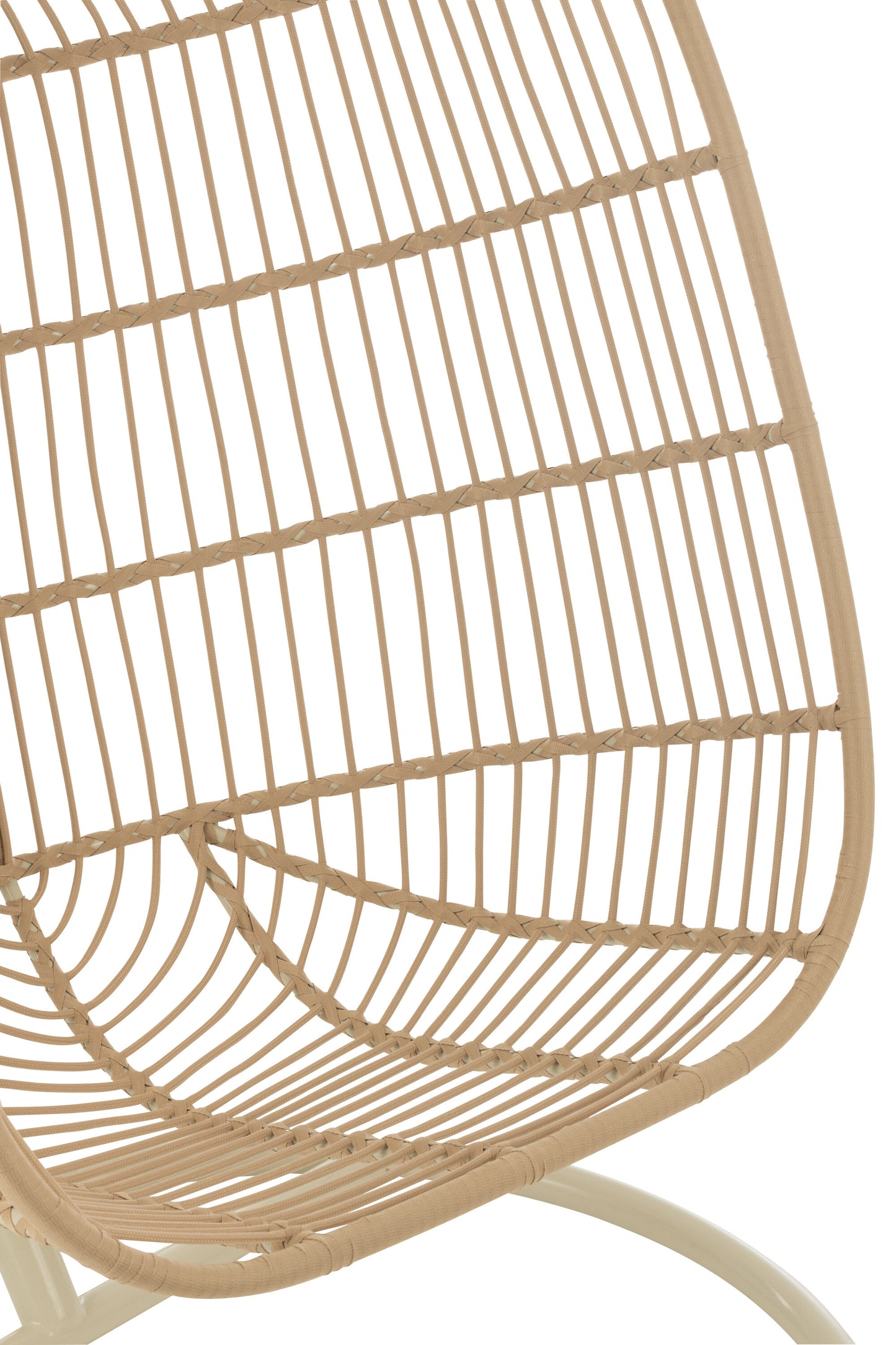 Hangstoel Egga Staal/Touw Beige