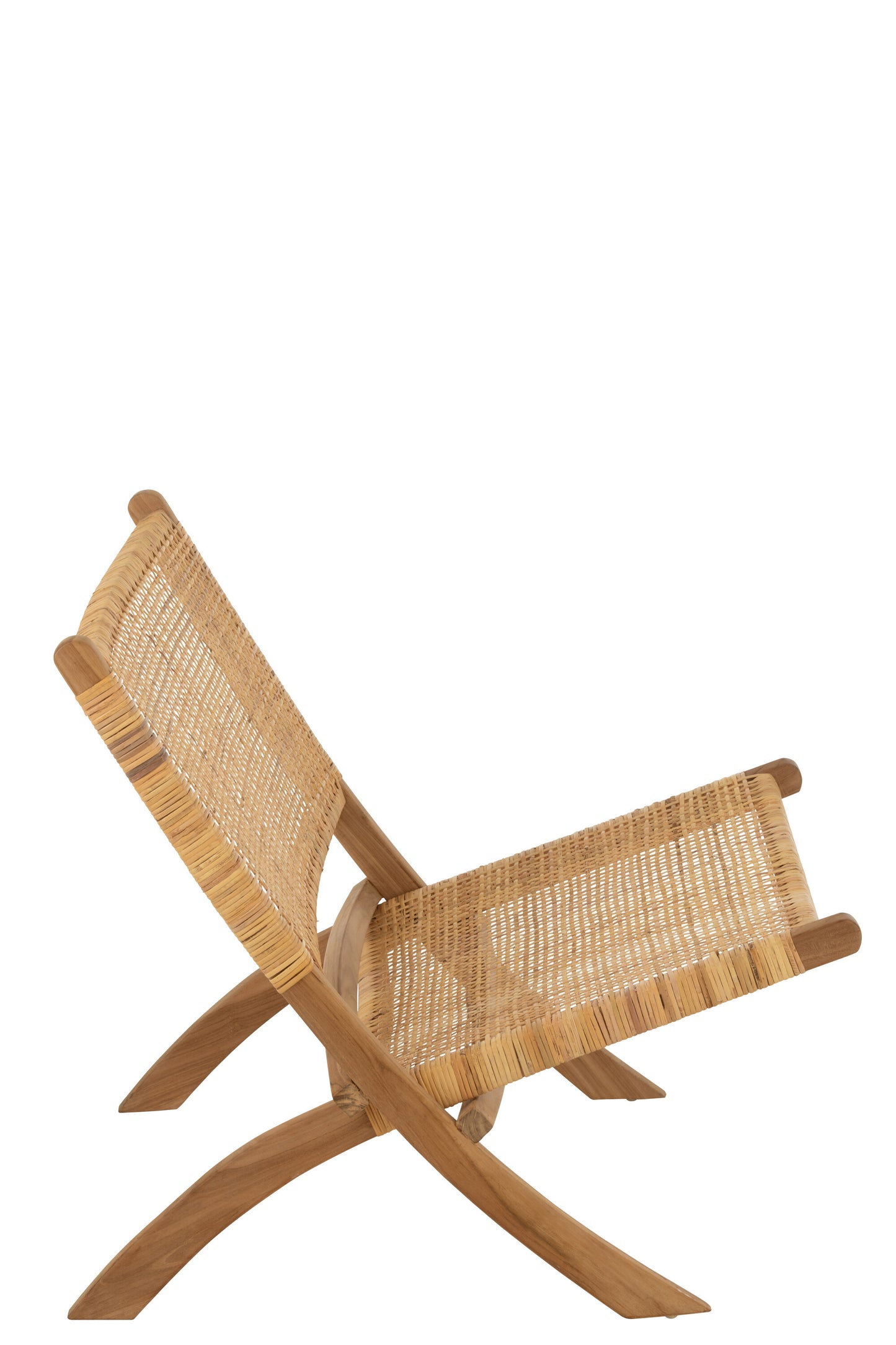 Vouwstoel Rotan/Teak Natuurlijk