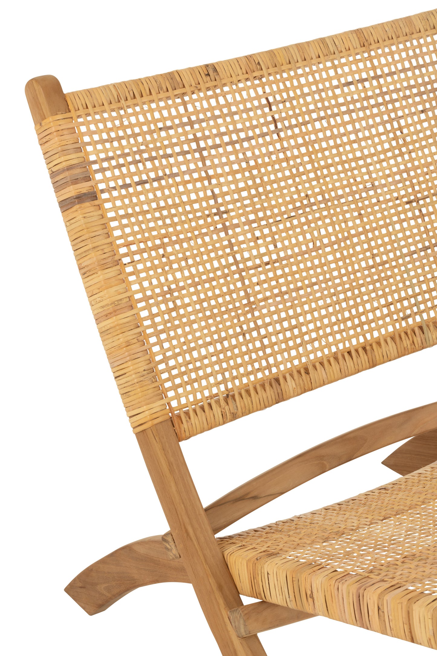 Vouwstoel Rotan/Teak Natuurlijk